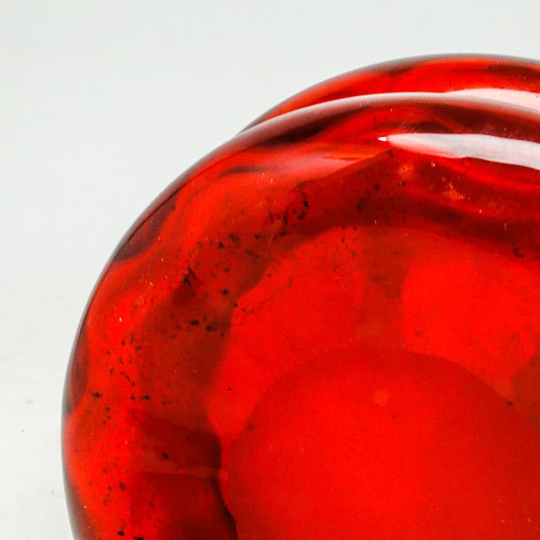 Wazon Mid-century modern, szkło czerwone, proj. J. Słuczan-Orkusz, Polska, lata 70. - 113909