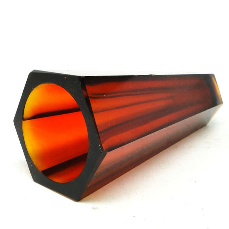 Wazon Art Deco, szkło prasowane, Huta Zawiercie, Polska, lata 30. - 113944