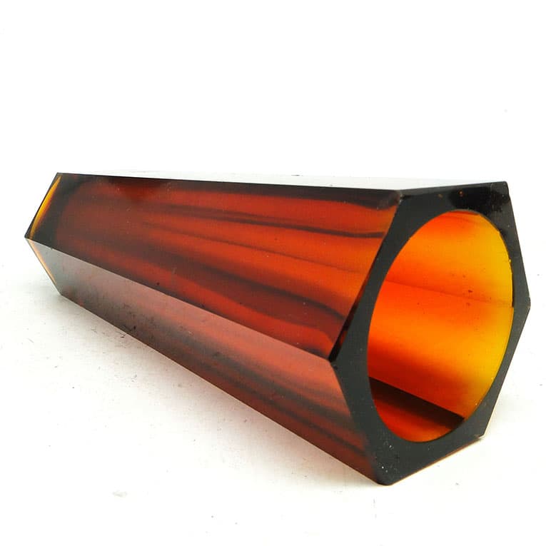 Wazon Art Deco, szkło prasowane, Huta Zawiercie, Polska, lata 30. - 113943