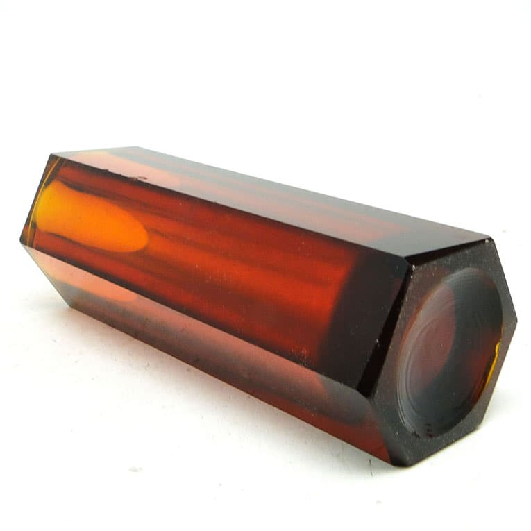 Wazon Art Deco, szkło prasowane, Huta Zawiercie, Polska, lata 30. - 113945