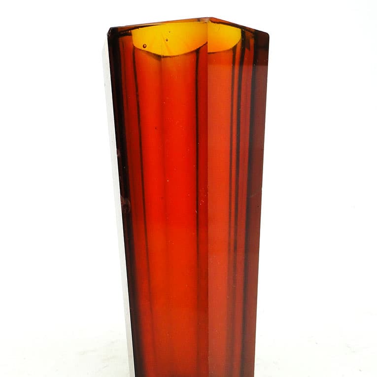 Wazon Art Deco, szkło prasowane, Huta Zawiercie, Polska, lata 30. - 113940