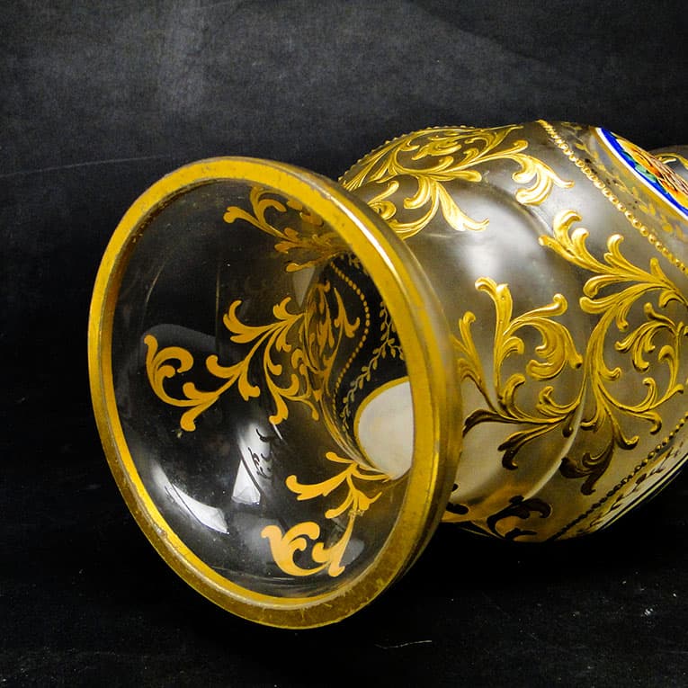 Wazon, rokoko, szkło matowione, Francja, XIX w. - 113983