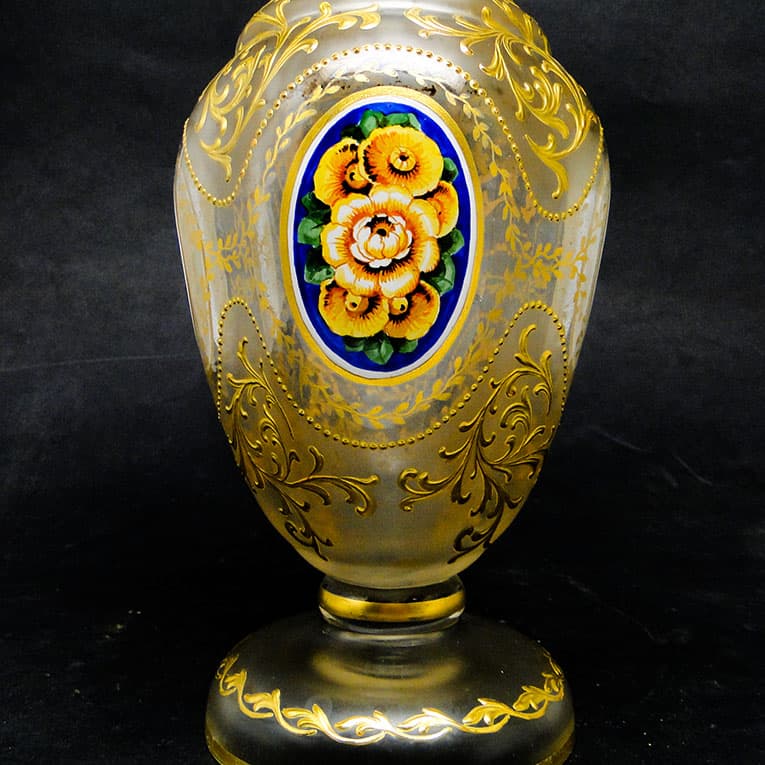 Wazon, rokoko, szkło matowione, Francja, XIX w. - 113988