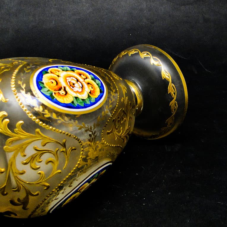 Wazon, rokoko, szkło matowione, Francja, XIX w. - 113984