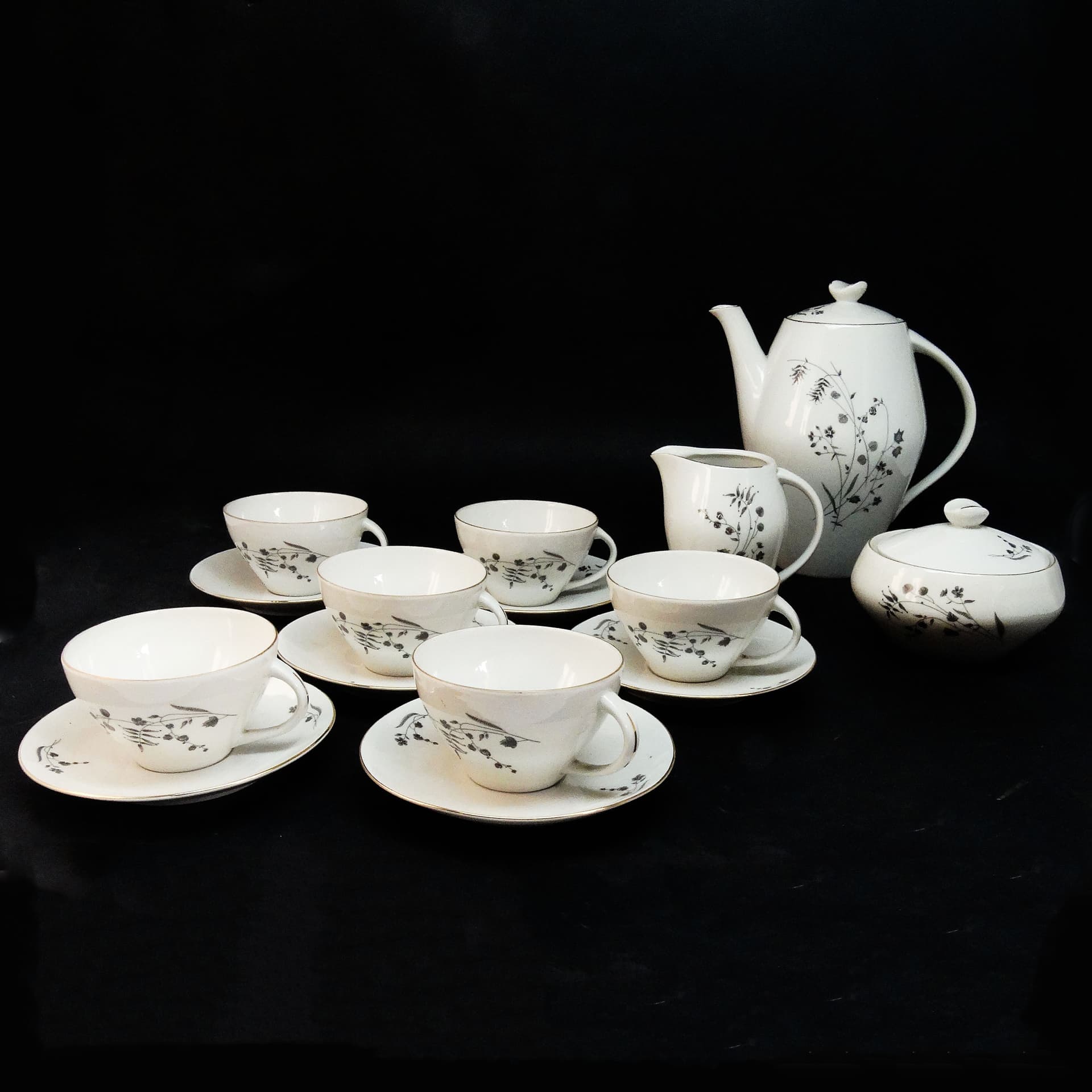 Joanna coffee set, Modernism, porcelain, Poland, 1970s. - 114512