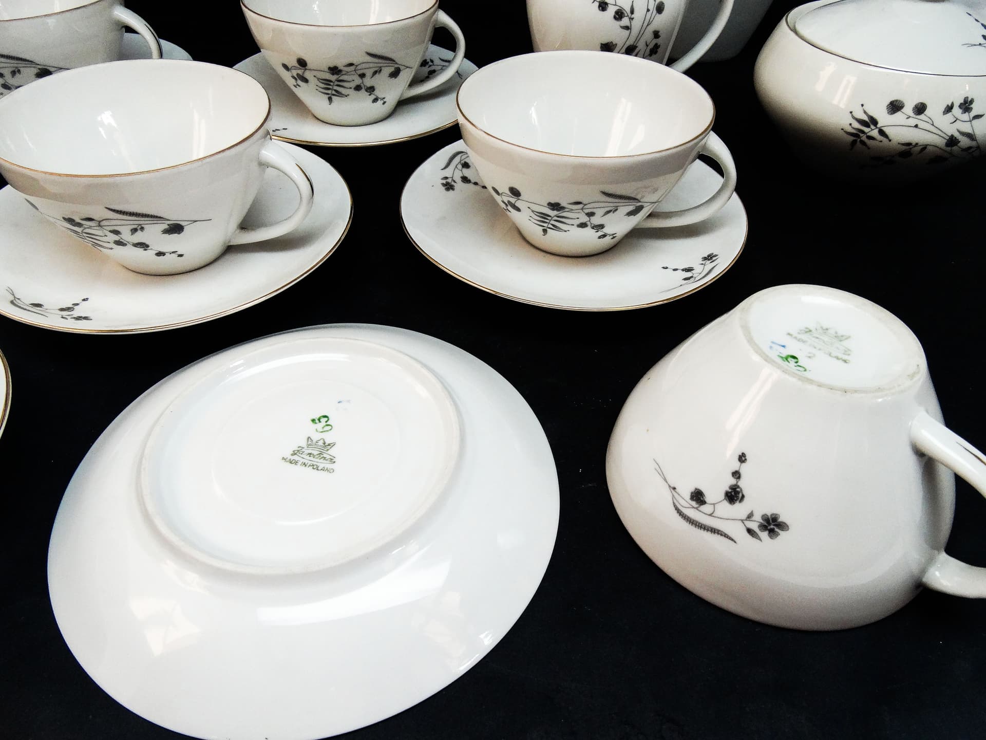 Joanna coffee set, Modernism, porcelain, Poland, 1970s. - 114523