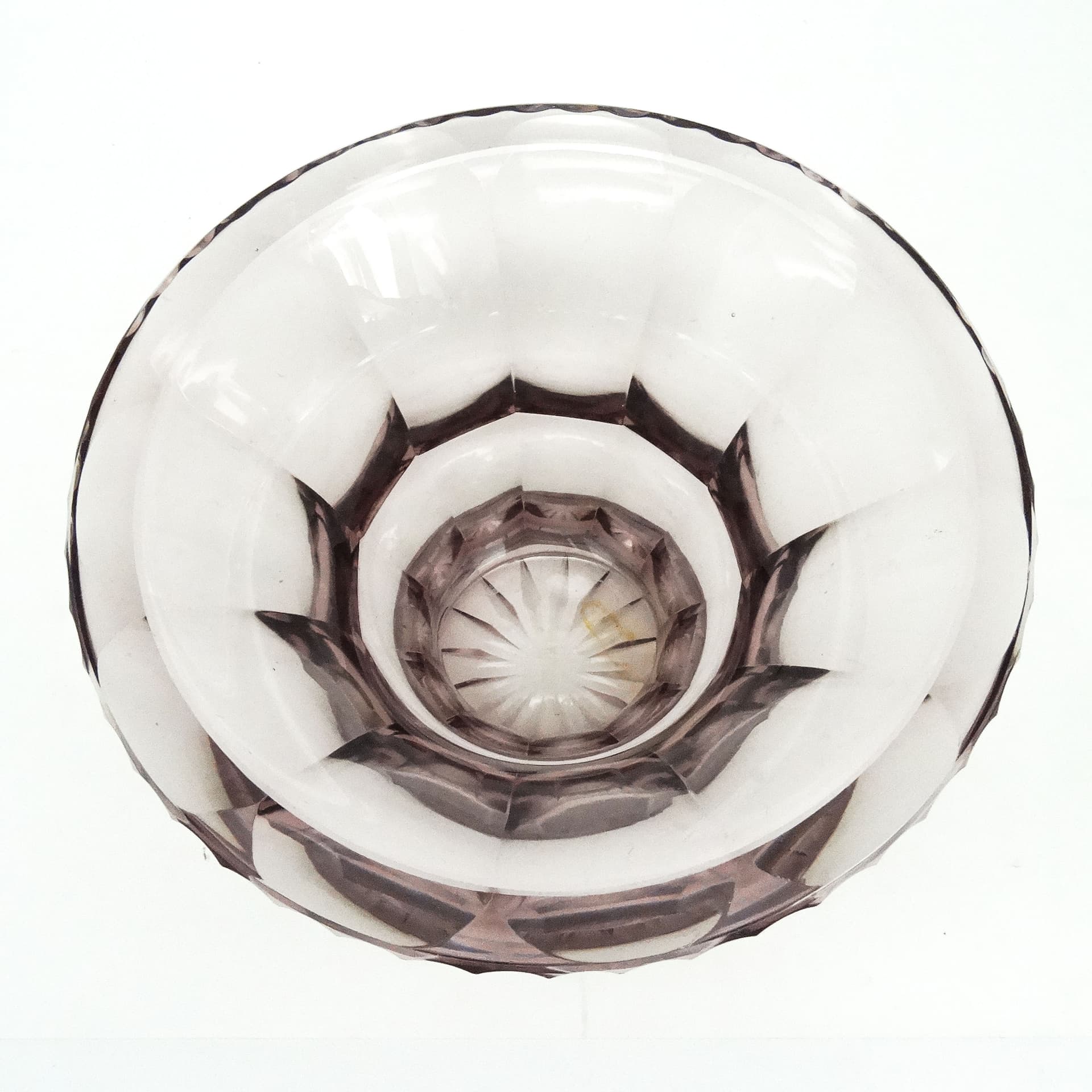 Wazon Art Deco, kryształ, proj. J. Hoffmann, Bohemia, Czechosłowacja, lata 30. - 114604