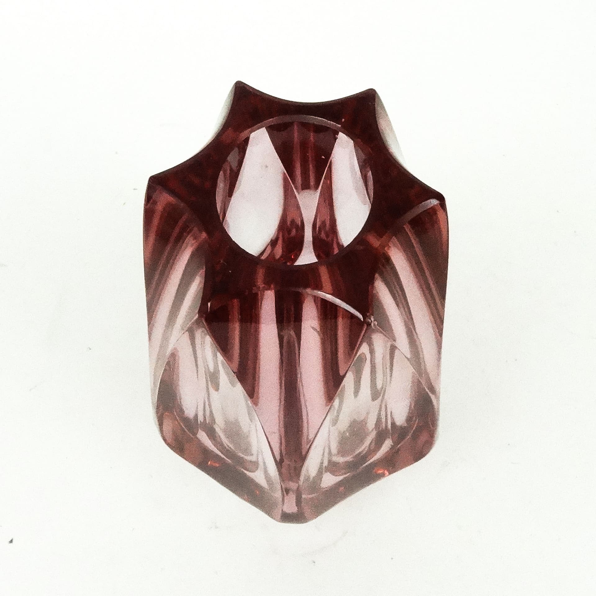 Wazon Art Deco, kryształ, proj. J. Hoffmann, Moser, Czechosłowacja, lata 50. - 114622