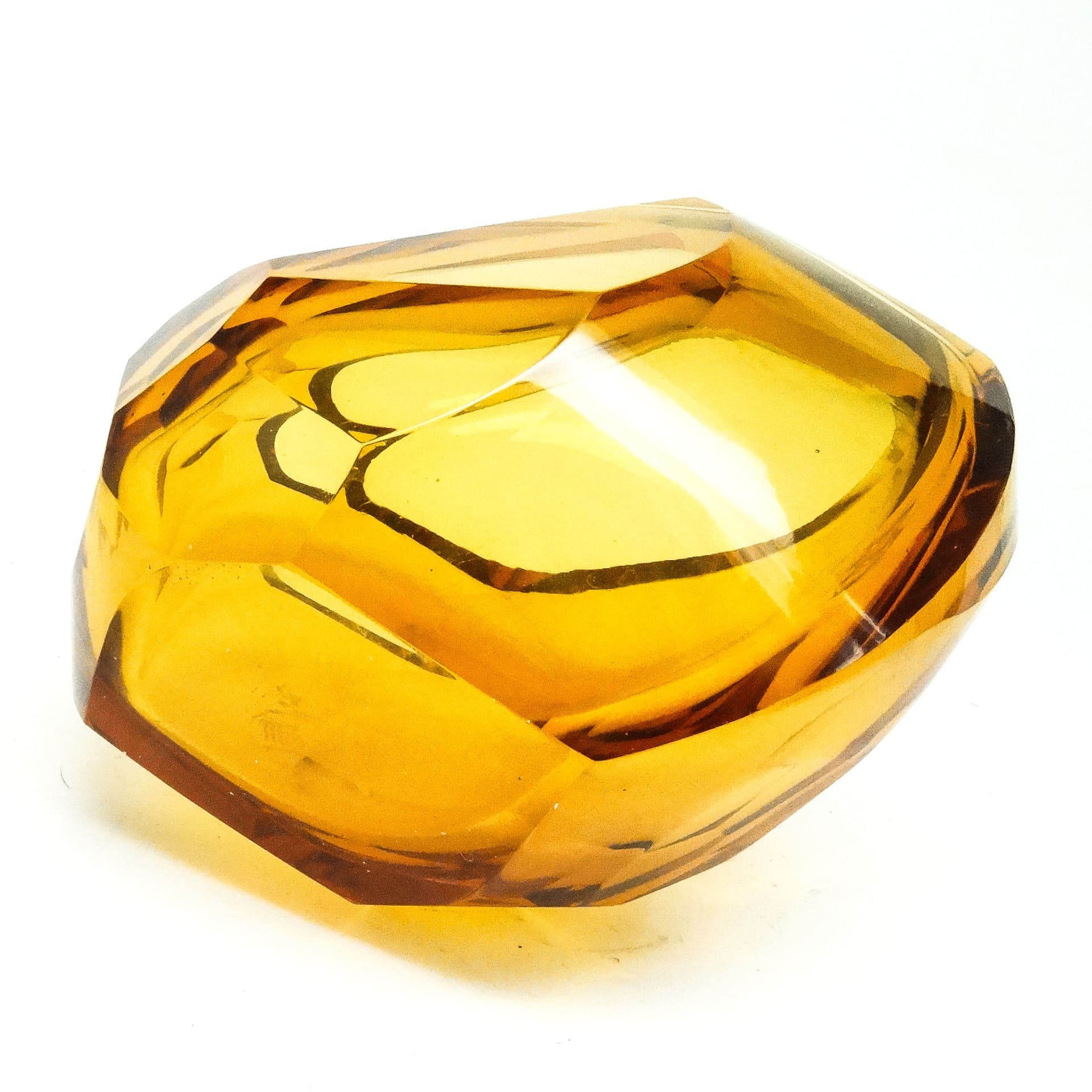 Art Deco jardiniere, crystal, Moser, Czechoslovakia, 1930s. - 114637