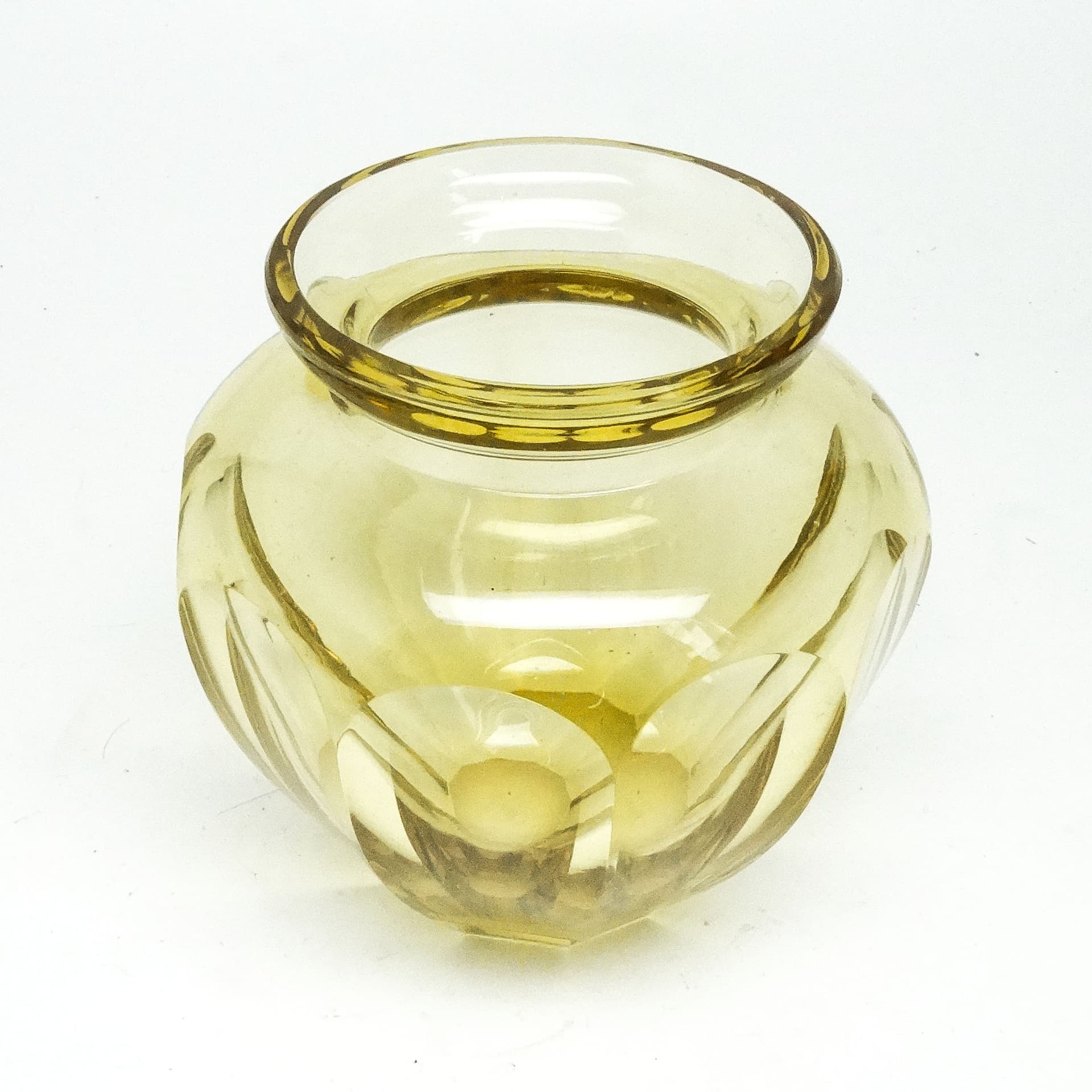 Wazon Art Deco, kryształ, proj. J. Hoffmann, Bohemia, Czechy, lata 30. - 114652