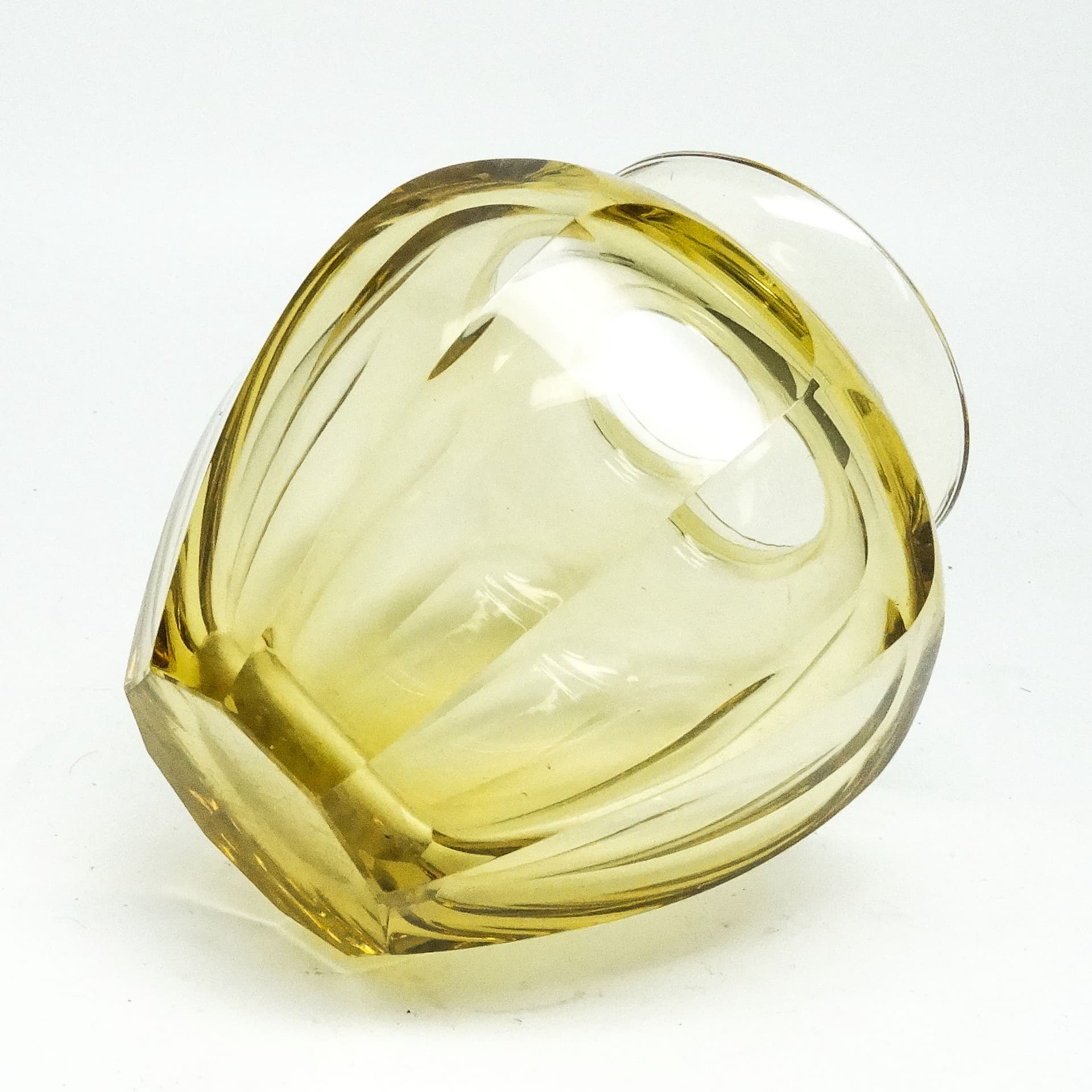 Wazon Art Deco, kryształ, proj. J. Hoffmann, Bohemia, Czechy, lata 30. - 114653