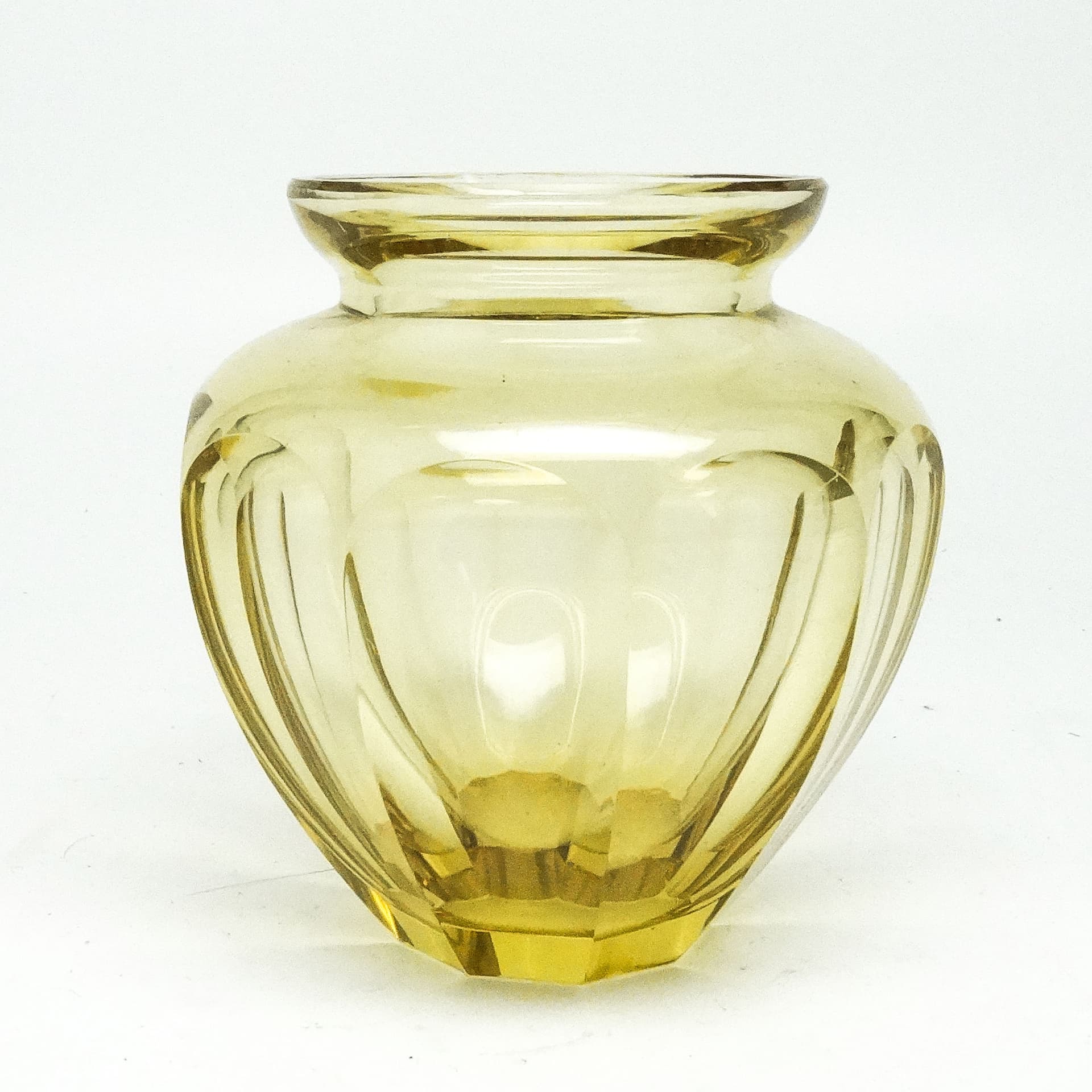 Wazon Art Deco, kryształ, proj. J. Hoffmann, Bohemia, Czechy, lata 30. - 114651