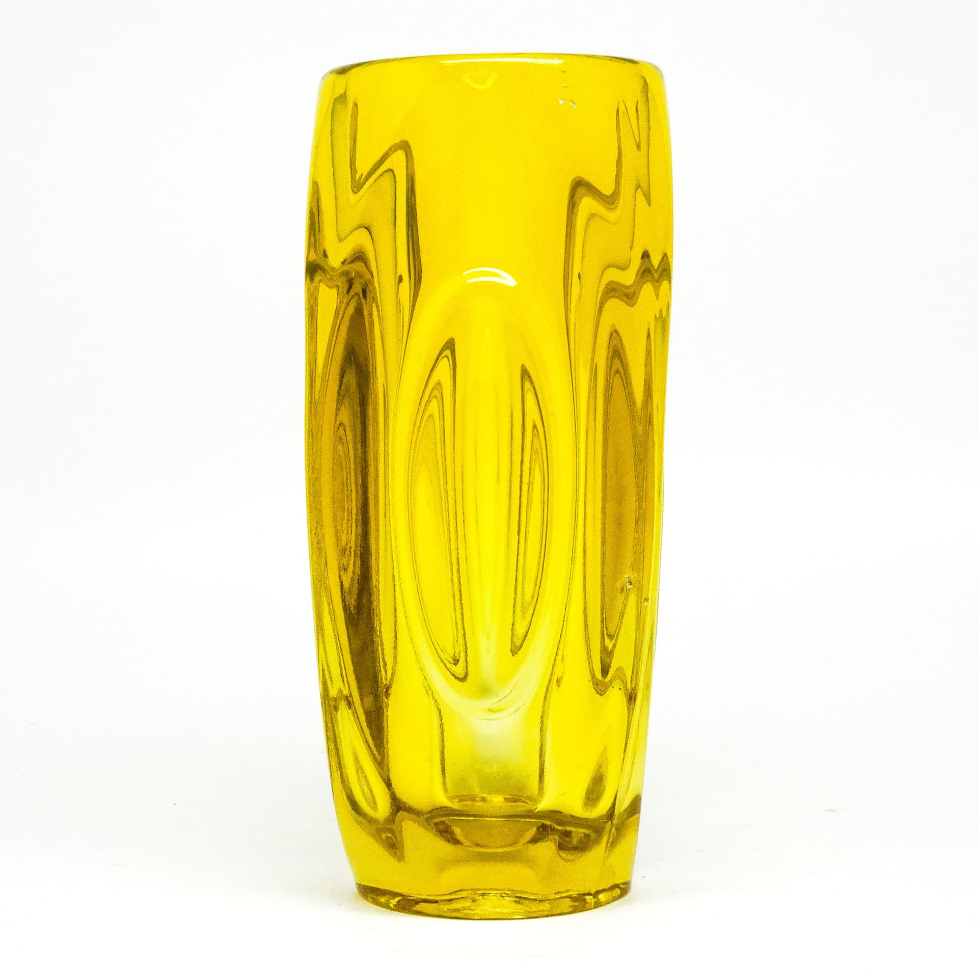 Wazon Art déco, szkło fioletowe, proj. R. Schrotter, Huta Szkła Inwald, Czechosłowacja, lata 30. - 114669