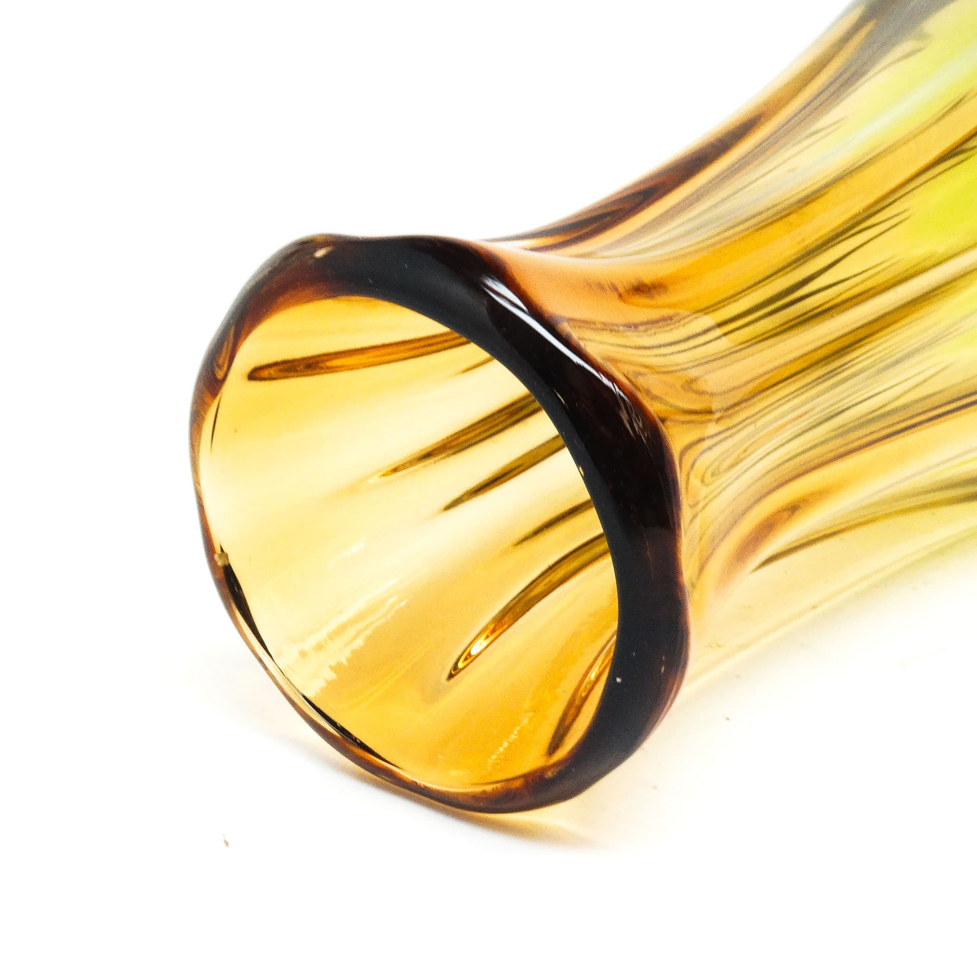 Wazon Murano Sommerso, mid-century modern, szkło, proj. F. Poli, Włochy, lata 50. - 114772