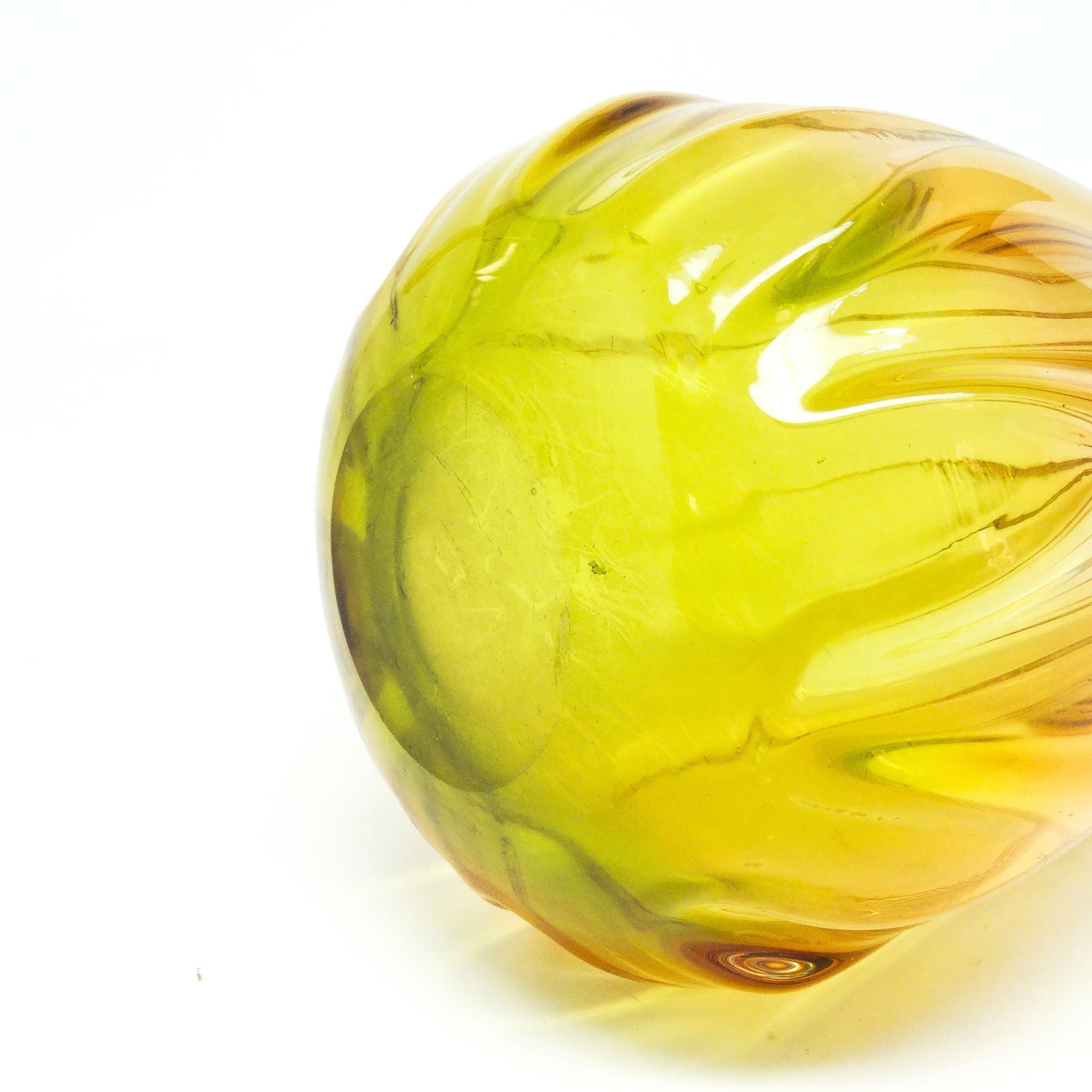 Wazon Murano Sommerso, mid-century modern, szkło, proj. F. Poli, Włochy, lata 50. - 114775