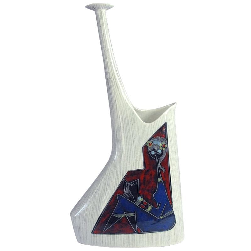 Ceramiczny wazon, C.E.M.A.S Sesto Fiorentino, Włochy, lata 50.