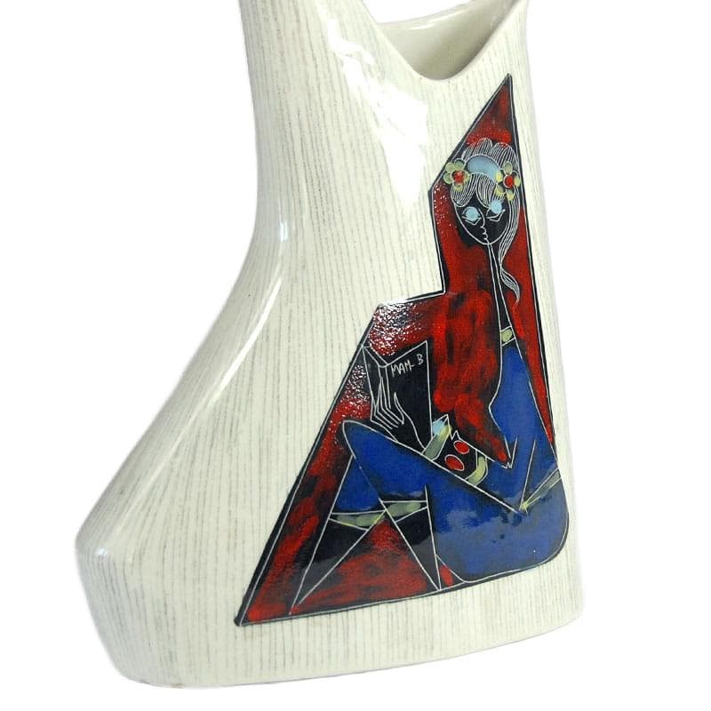 Ceramiczny wazon, C.E.M.A.S Sesto Fiorentino, Włochy, lata 50. - 8255