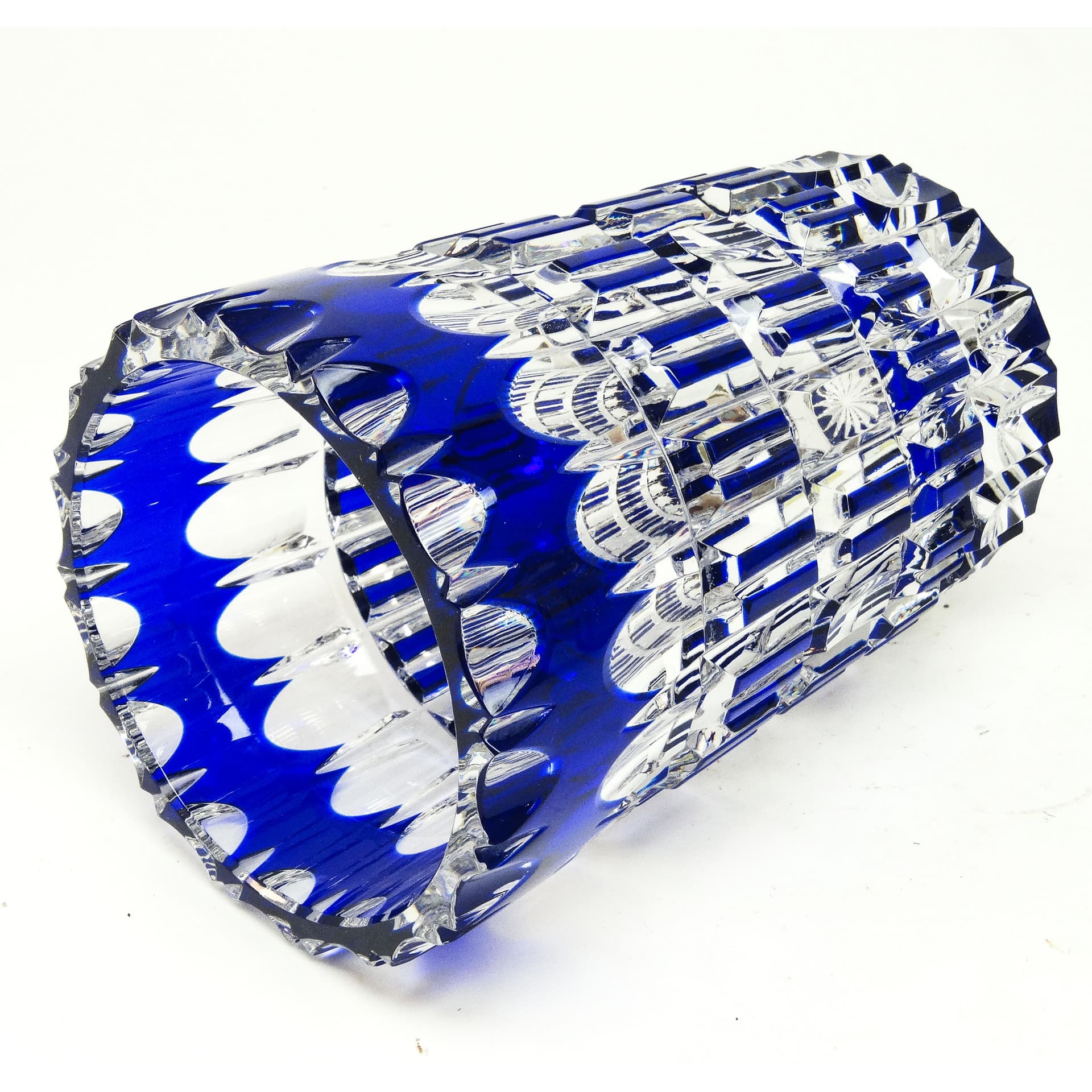 Wazon mid-century modern, szkło kobaltowe, Niemcy, lata 50. - 114930