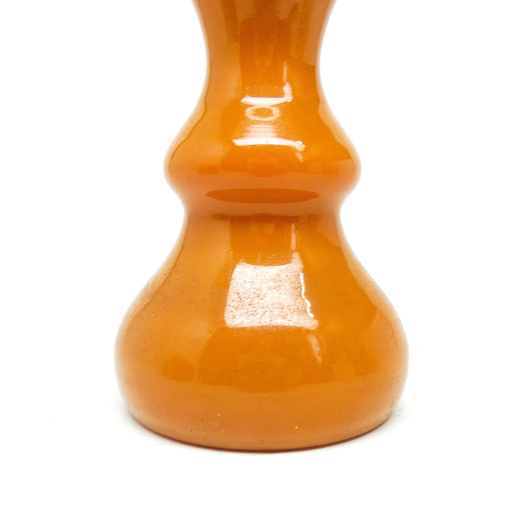 Wazon Aniołek, modernizm, szkło pomarańcz, proj. S. Sadowski, Polska, lata 70. - 115021