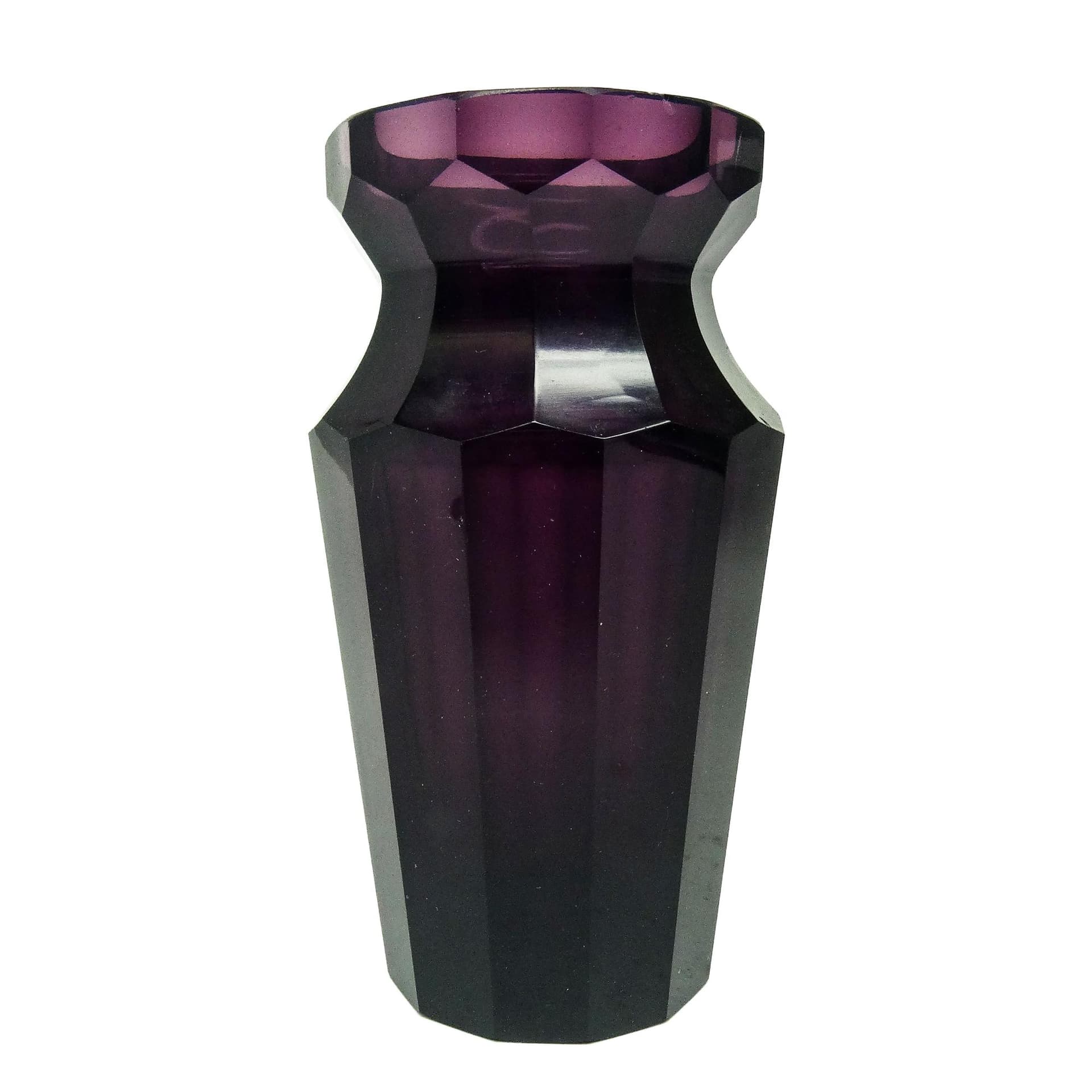 Wazon, kryształ, Moser, Bohemia, XIX w.