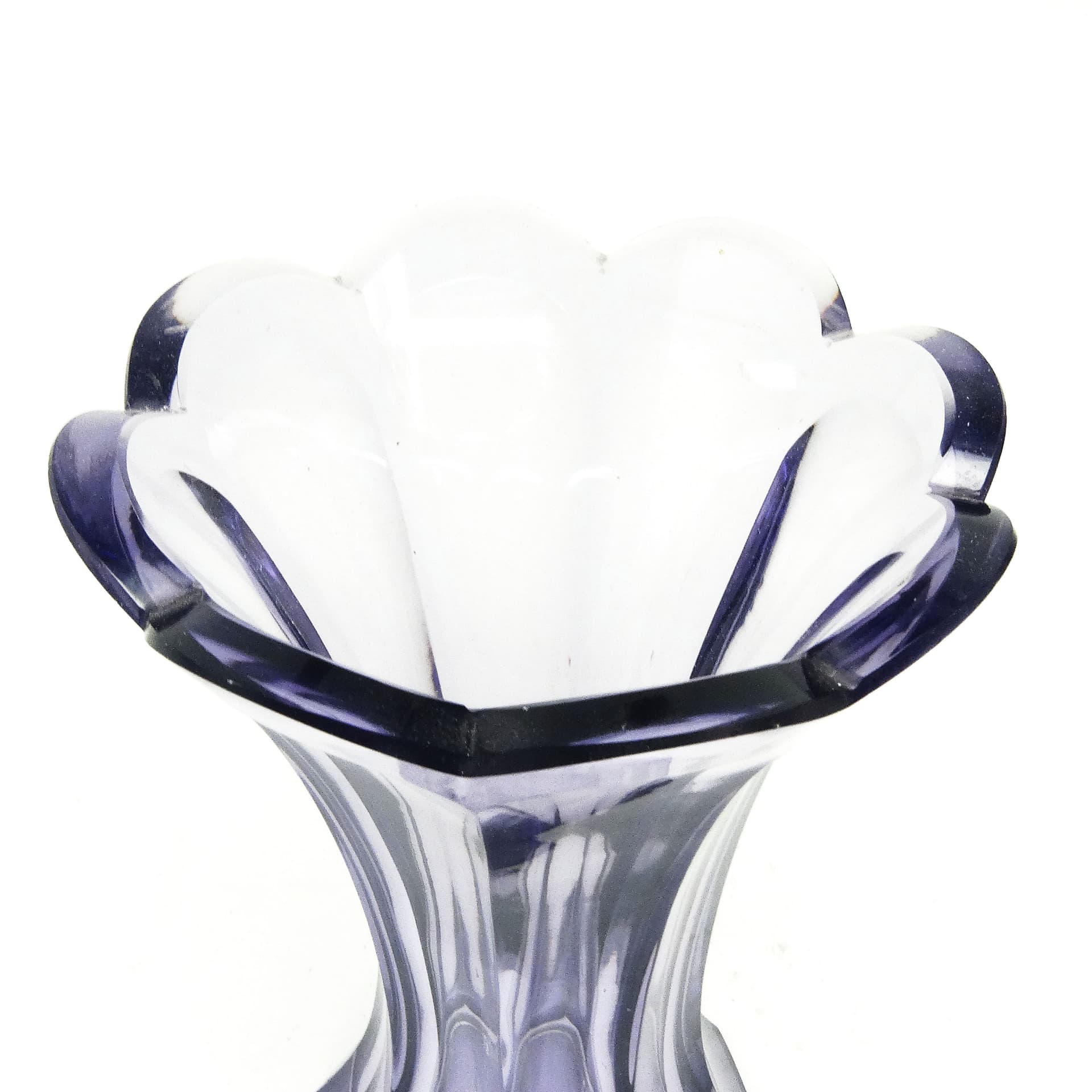 Wazon Art Deco, kryształ, Bohemia, Czechosłowacja, lata 30. - 115101