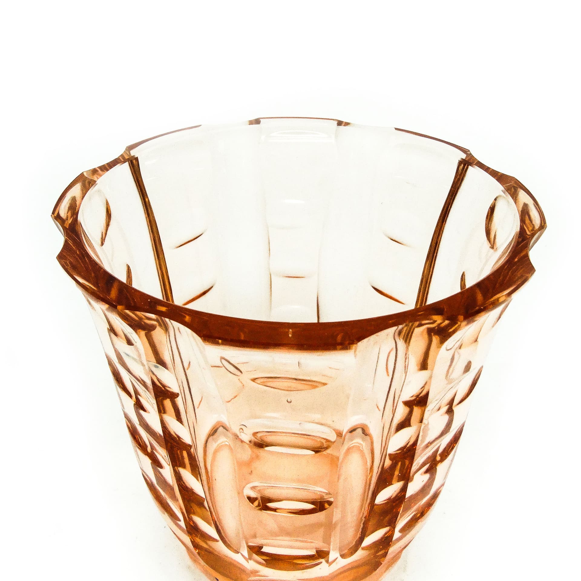 Wazon Art Deco, kryształ, Bohemia, Czechosłowacja, lata 30. - 115149