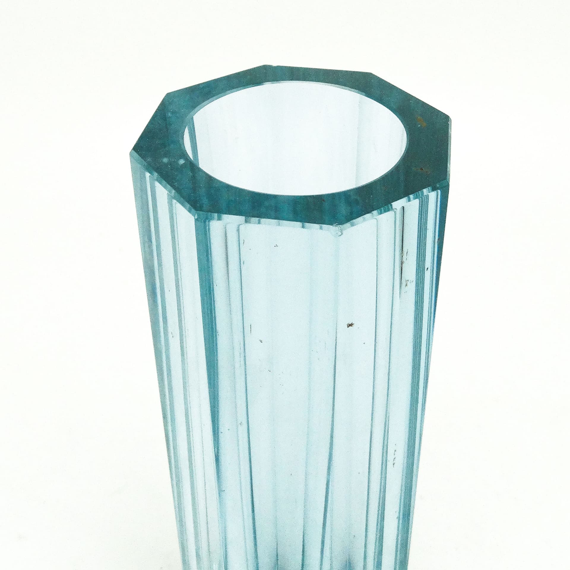 Wazon Art Deco, szkło aleksandrytowe kryształ, Czechosłowacja, lata 30. - 115181