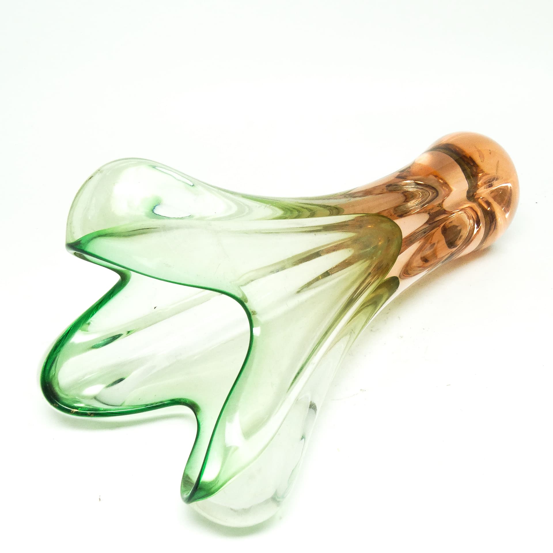 Wazon mid-century modern, szkło, proj. J. Hospodka, Czechosłowacja, lata 60. - 115217