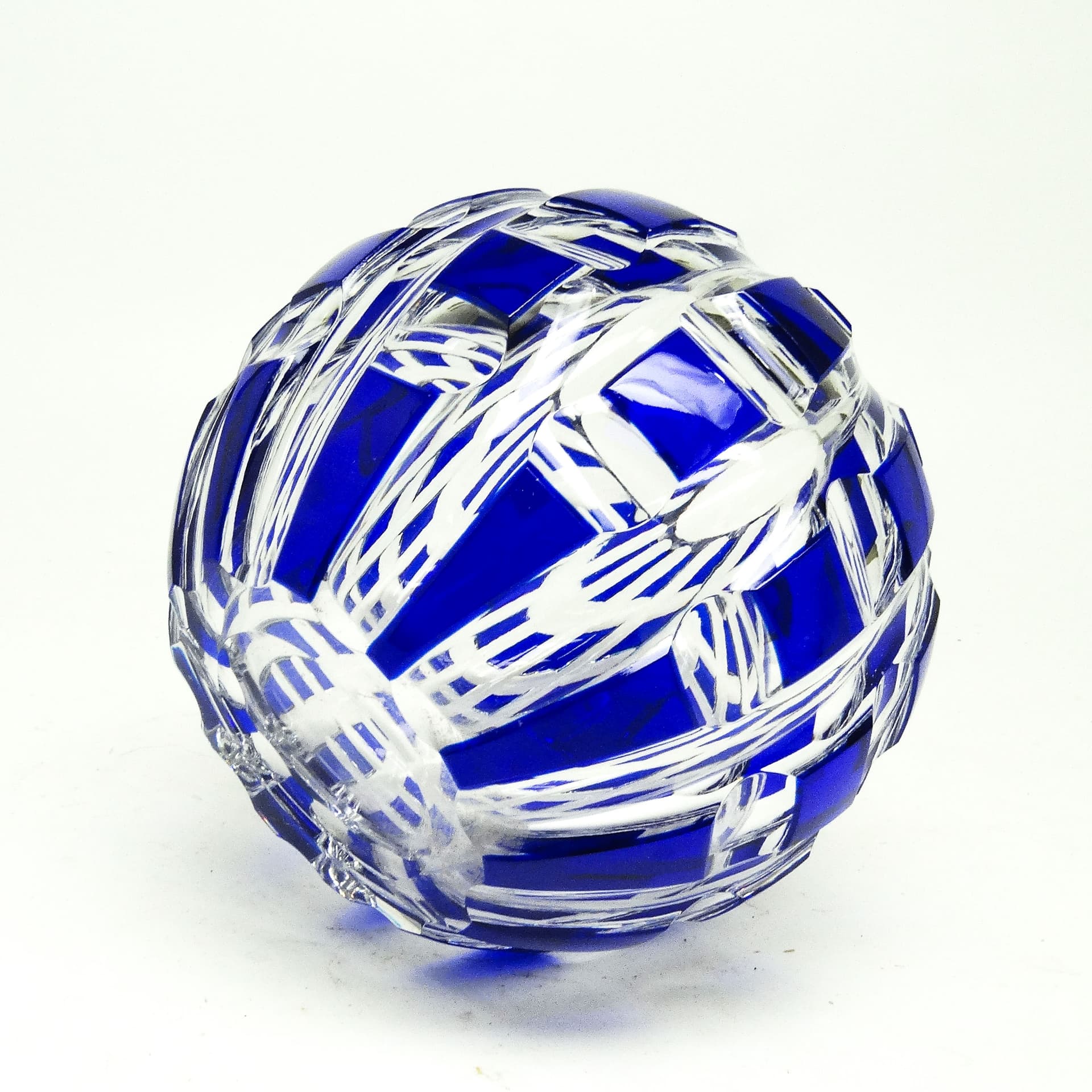 Wazon mid-century modern, szkło kobaltowe, Niemcy, lata 50. - 115252