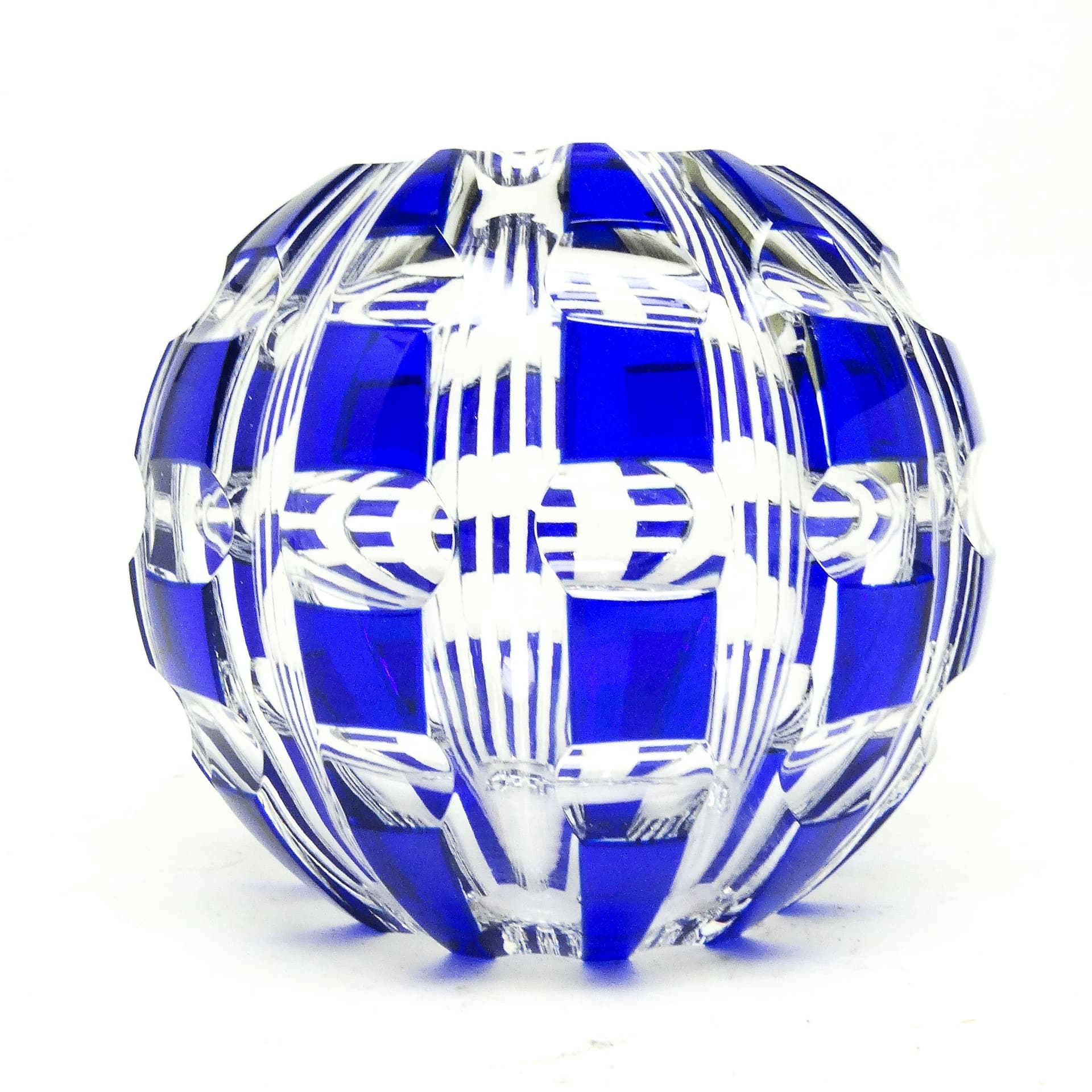 Wazon mid-century modern, szkło kobaltowe, Niemcy, lata 50. - 115246