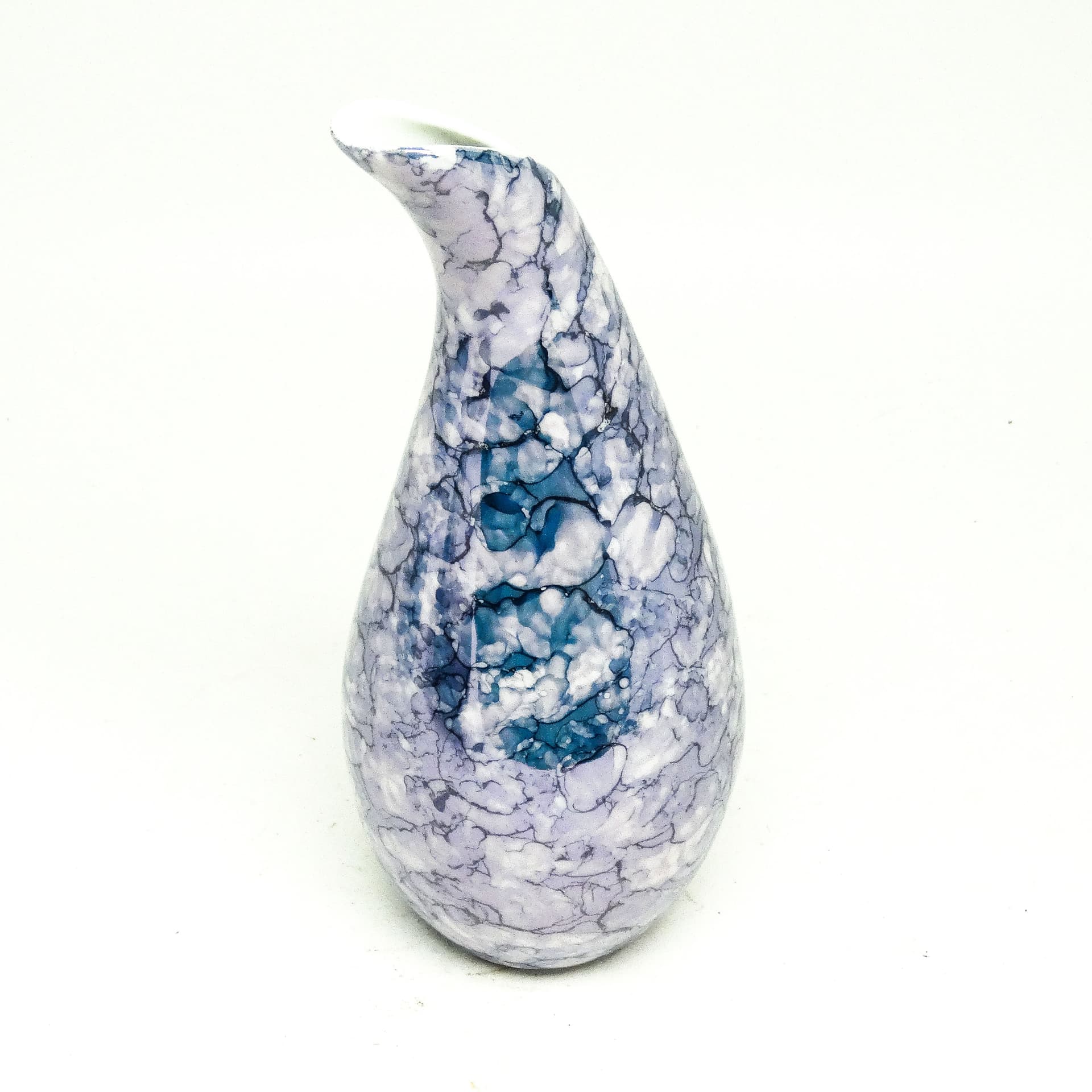 Wazon Kropla, modernizm, porcelana, Polska, lata 60. - 115306