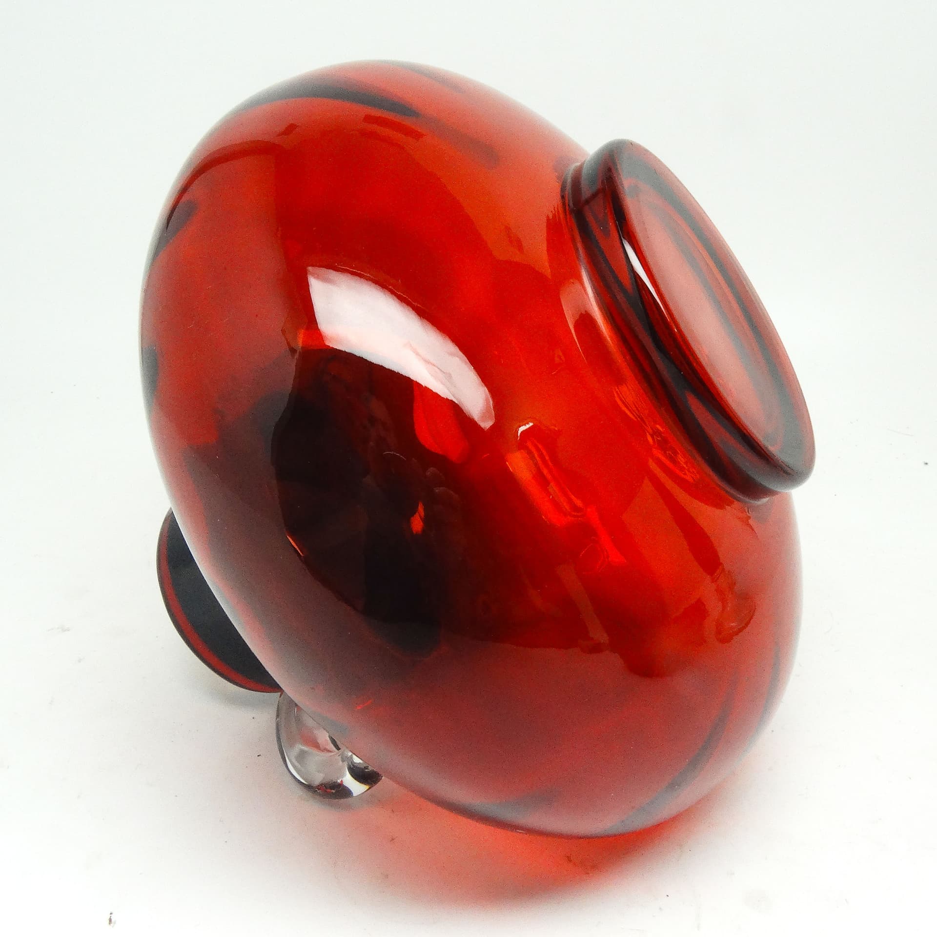 Wazon Mid-century modern, szkło, Polska, lata 70. - 115348