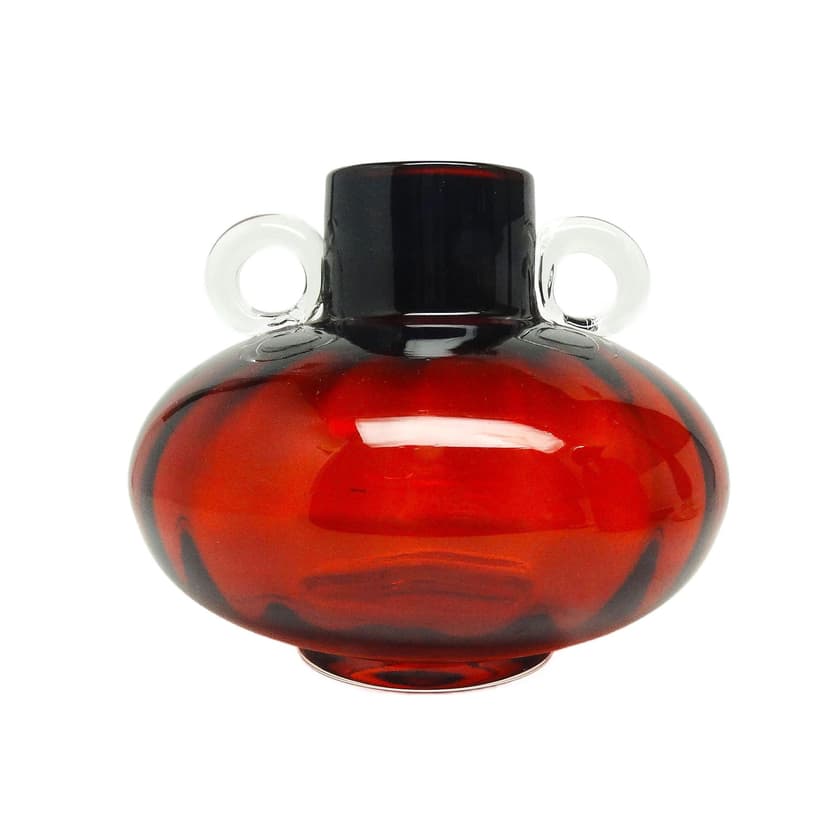 Wazon Mid-century modern, szkło, Polska, lata 70.