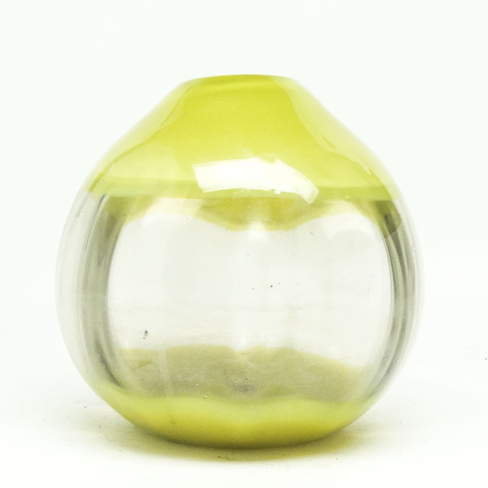 Wazon Optyczny, szkło prasowane, proj. J. Drost, HSG Ząbkowice, Polska, lata 70. - 115406