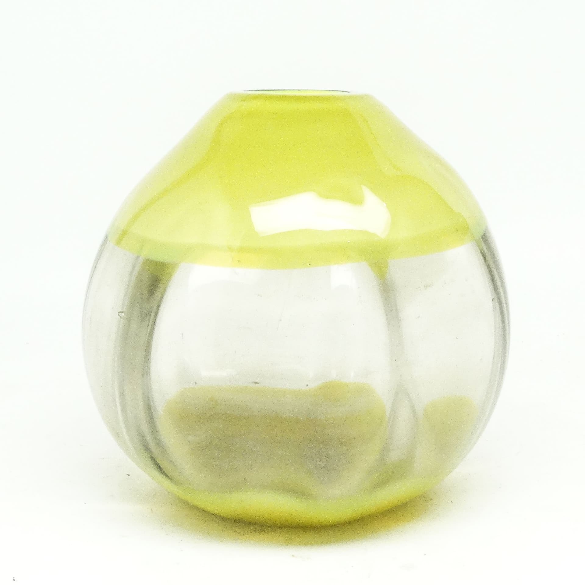 Wazon Optyczny, szkło prasowane, proj. J. Drost, HSG Ząbkowice, Polska, lata 70. - 115408