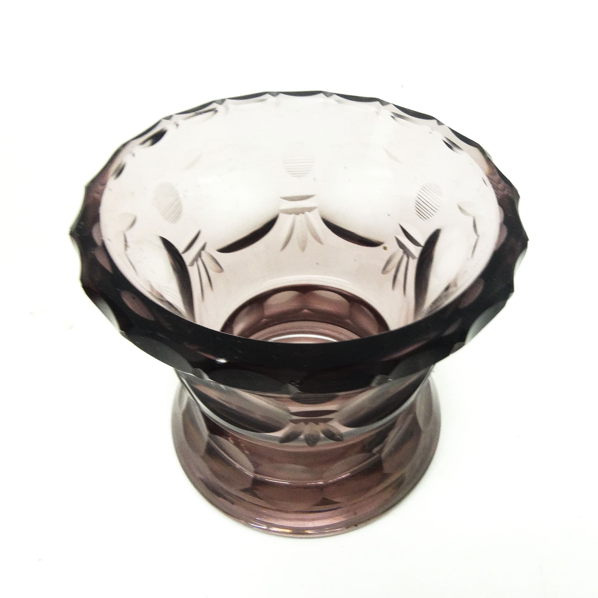 Wazon Art Deco, kryształ, Moser, Czechosłowacja, lata 30. - 115427