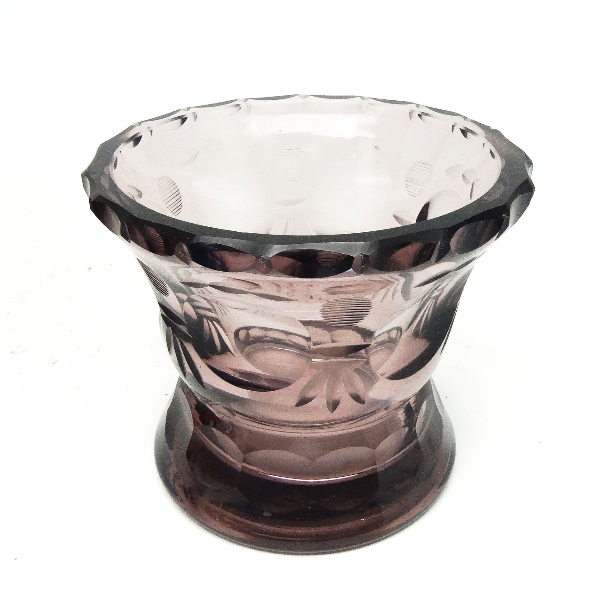 Wazon Art Deco, kryształ, Moser, Czechosłowacja, lata 30. - 115419