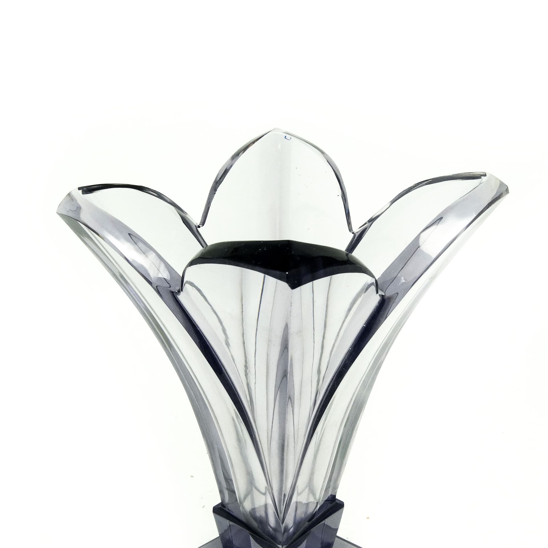 Wazon Art Deco, kryształ, Moser, Czechosłowacja, lata 30. - 115481