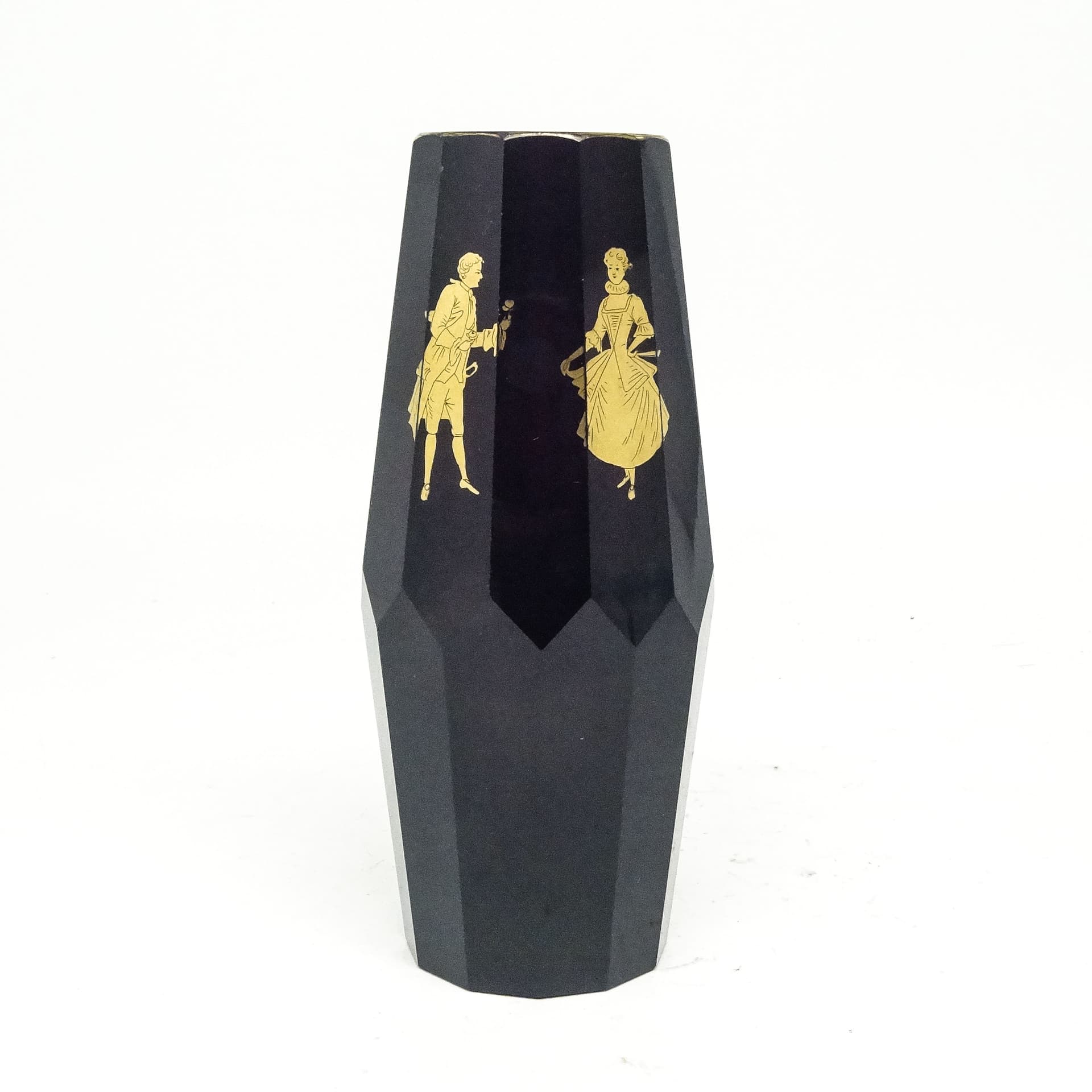 Wazon Art Deco, kryształ, Czechosłowacja, lata 30. - 115509