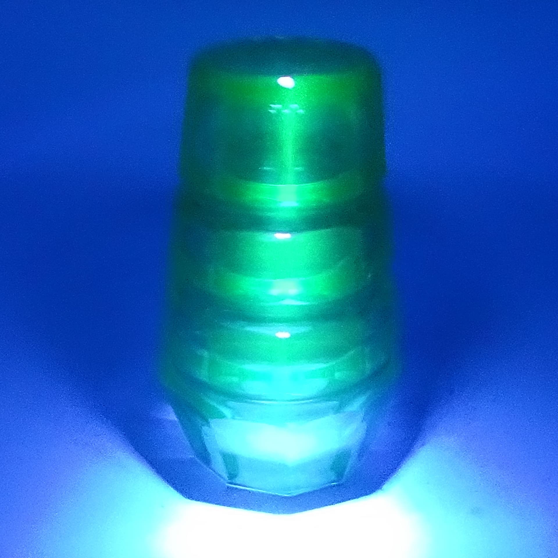 Wazon Art Deco, kryształ zielony, proj. J. Hoffmann, Czechosłowacja, lata 30. - 115539