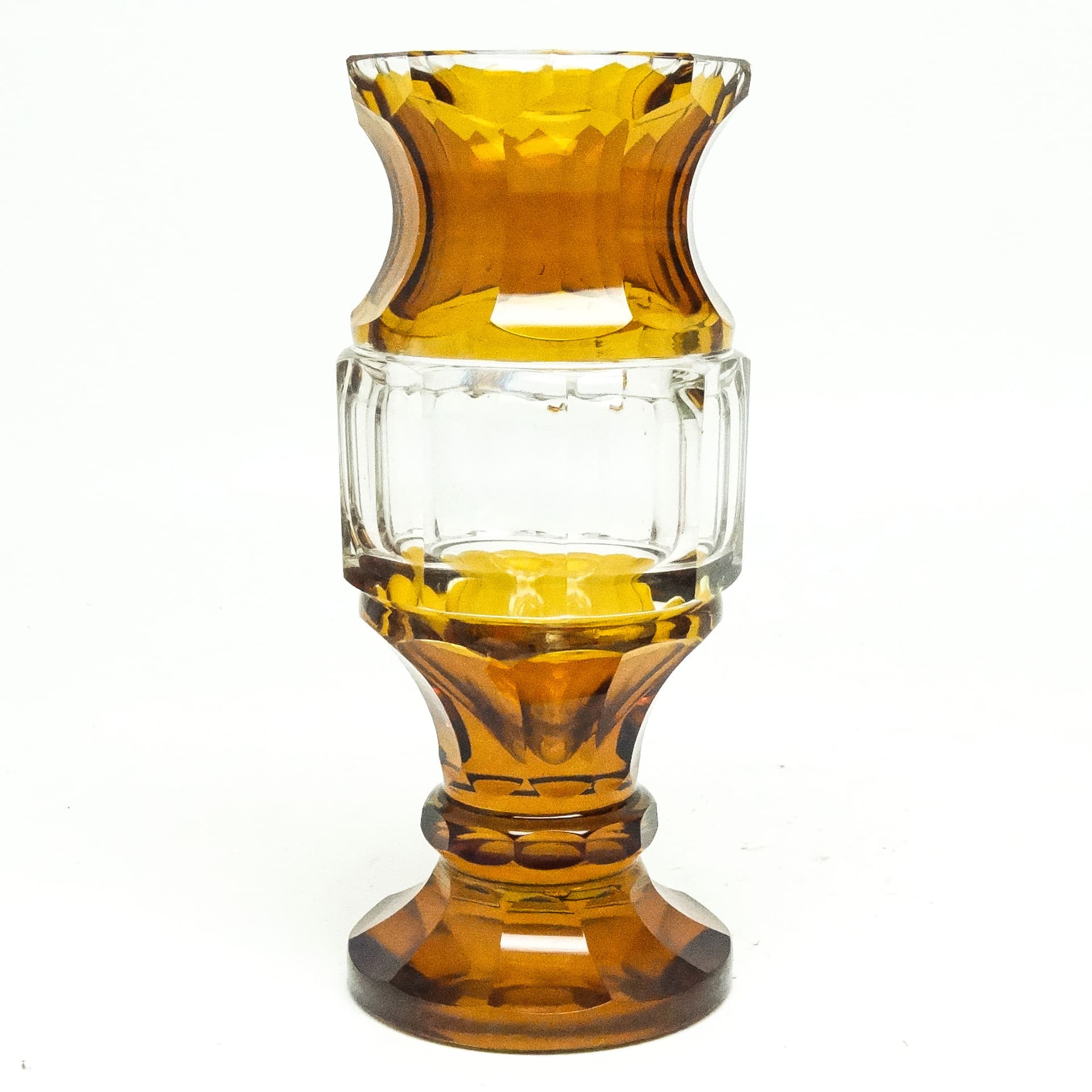 Wazon Art Deco, kryształ, Moser, Czechosłowacja, lata 30. - 115686