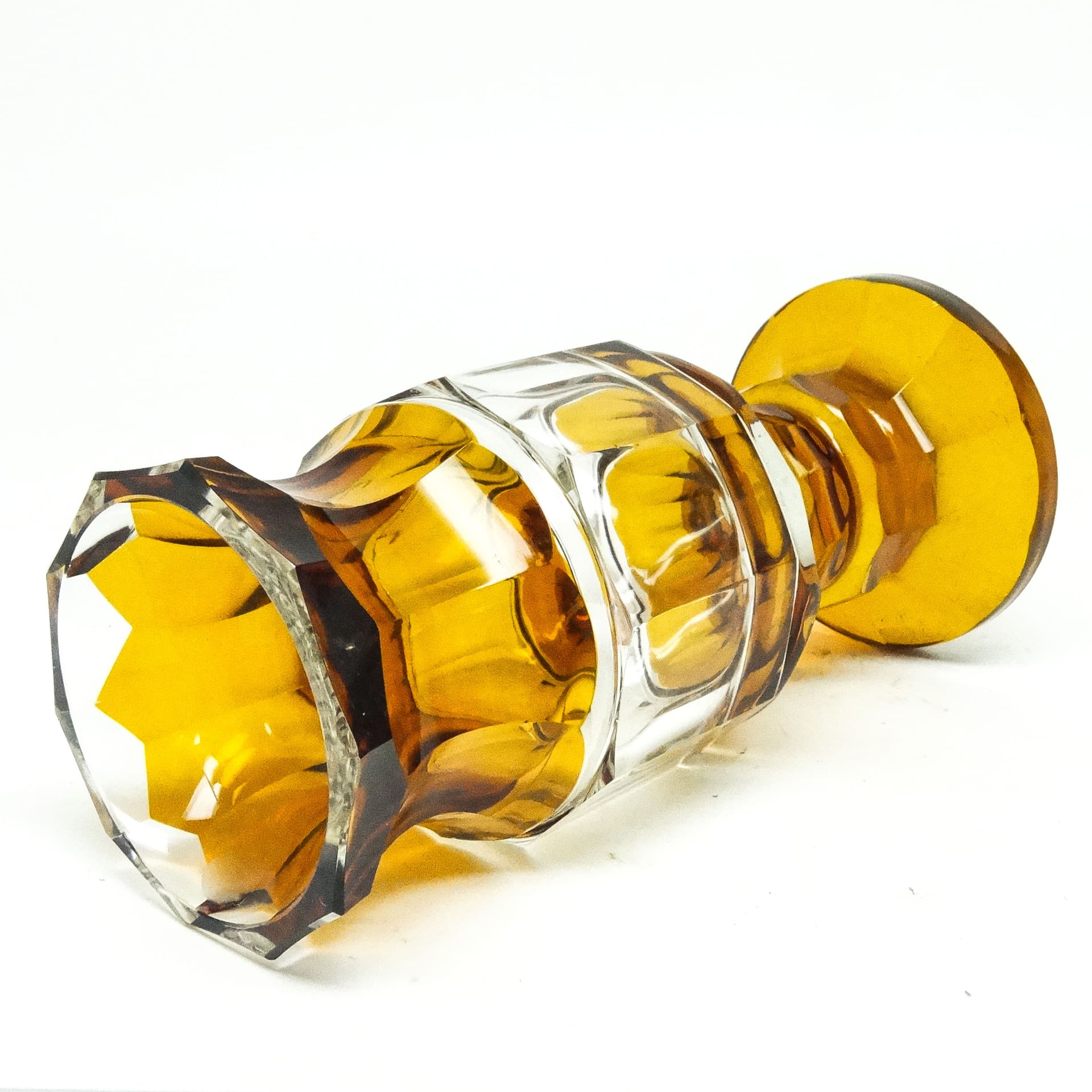 Wazon Art Deco, kryształ, Moser, Czechosłowacja, lata 30. - 115687