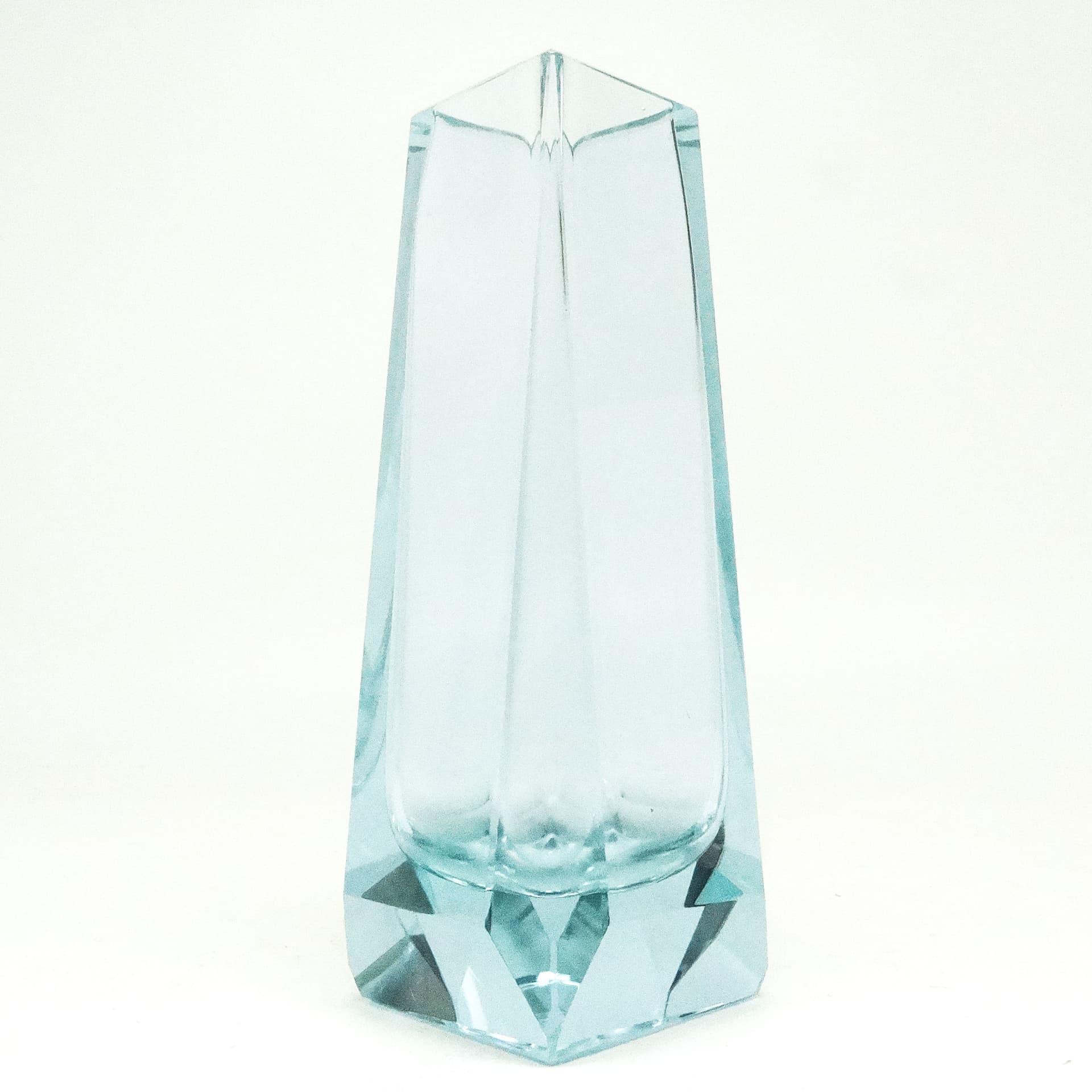 Wazon Art Deco, szkło aleksandrytowe, kryształ,  Moser, Czechosłowacja, lata 30. - 115727