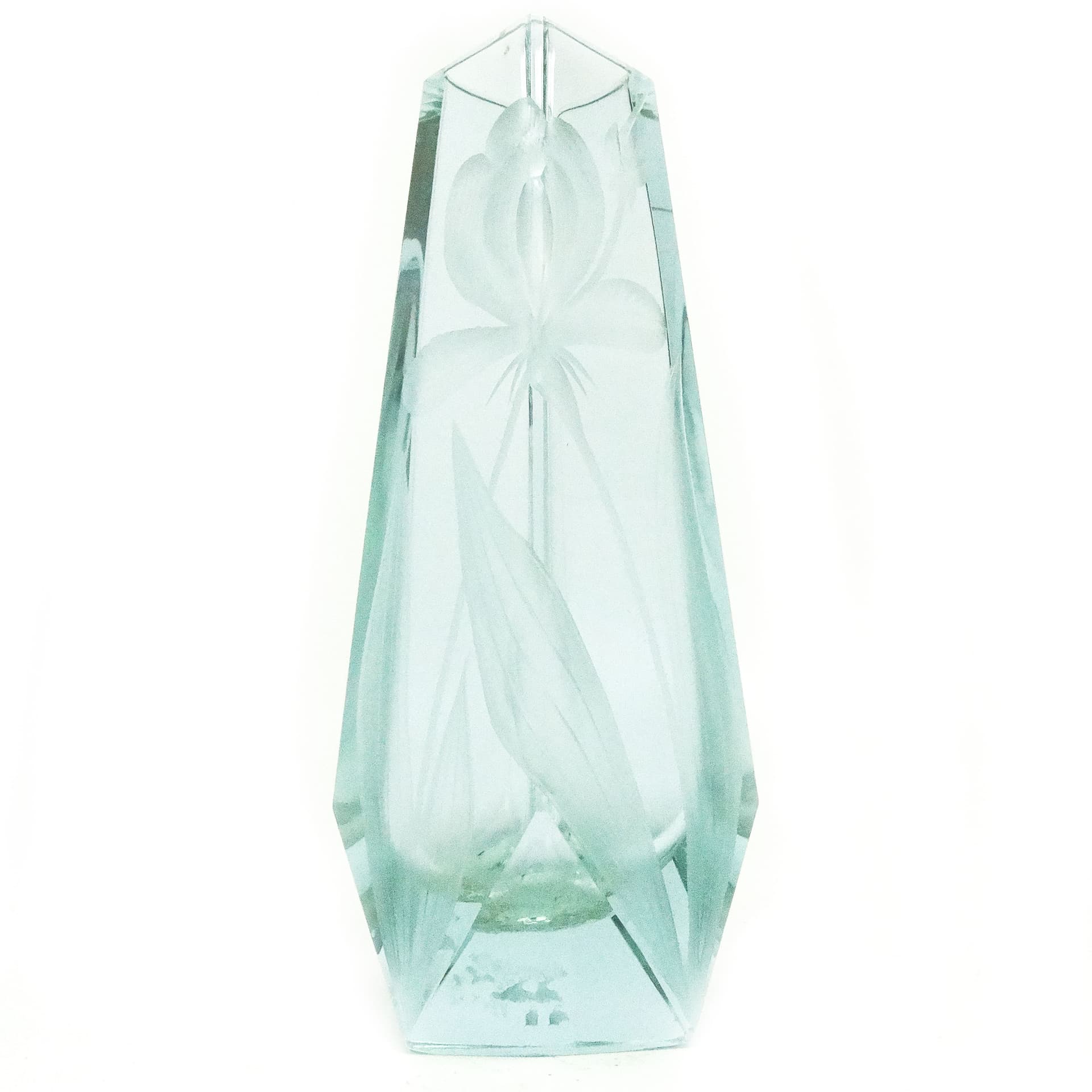 Wazon Art Nouveau, szkło kryształowe aleksandrytowe, Moser, Czechy, początek XX w. - 115782