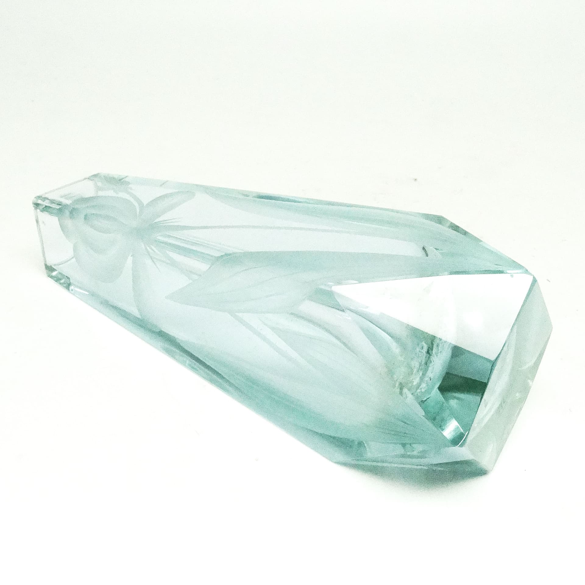 Wazon Art Nouveau, szkło kryształowe aleksandrytowe, Moser, Czechy, początek XX w. - 115785