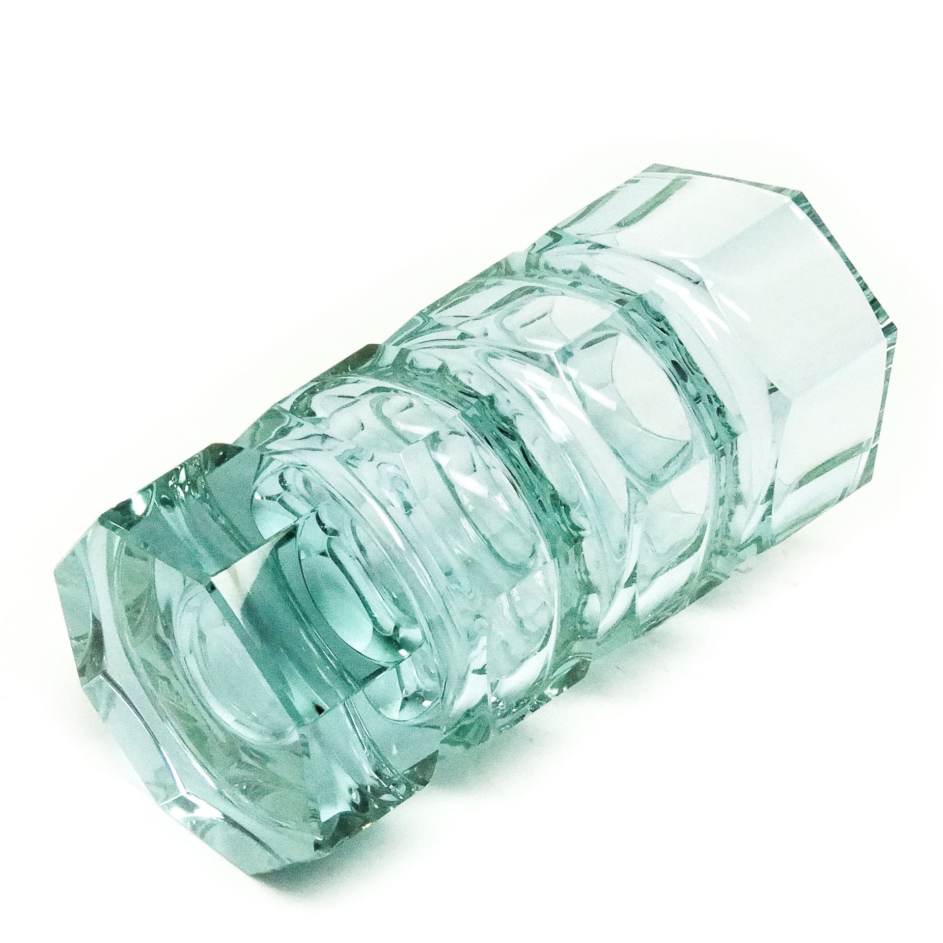 Wazon Art Deco, szkło aleksandrytowe, proj. J. Hoffmann, Moser, Czechosłowacja, lata 30. - 115801