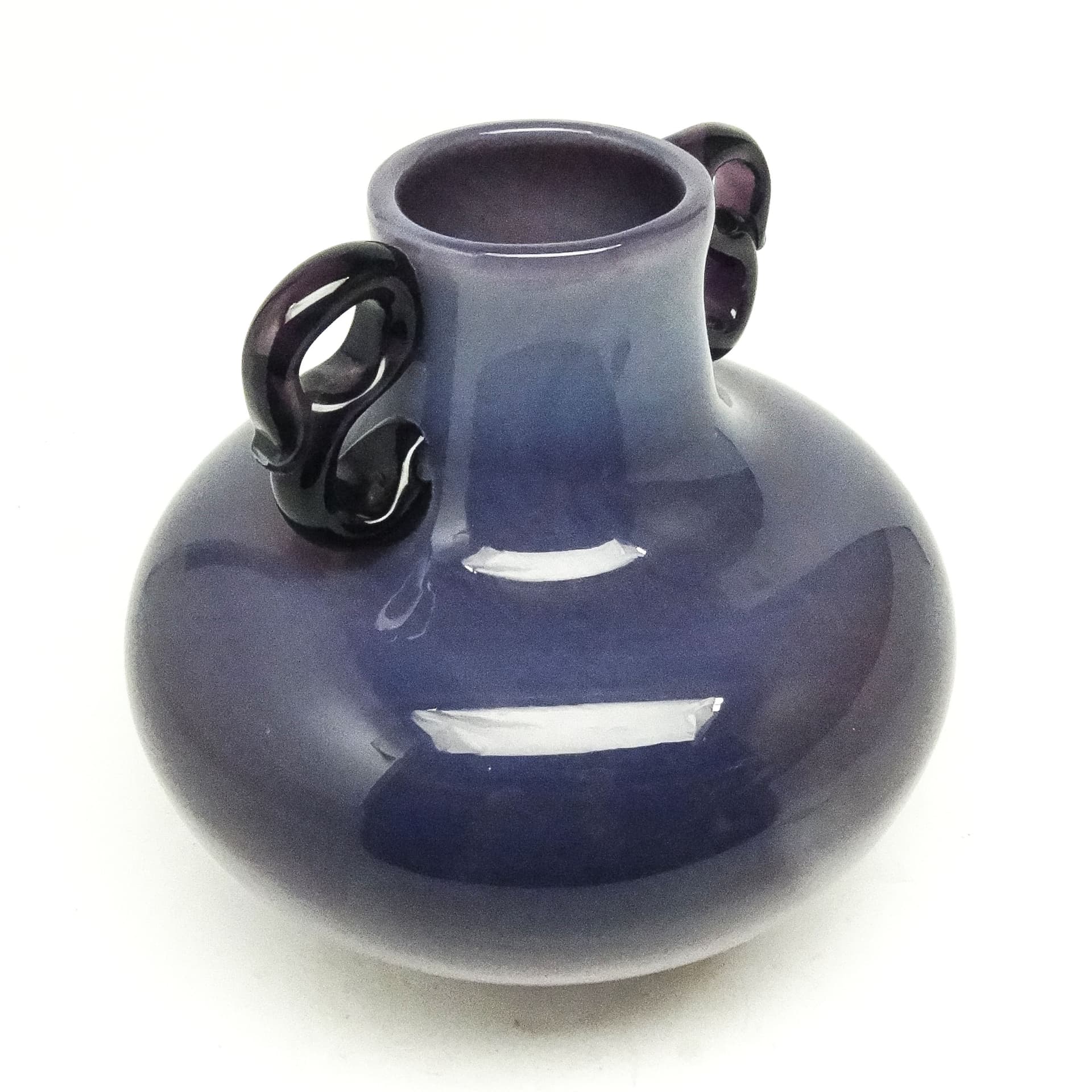 Wazon modernizm, szkło fioletowe, proj. J. Słuczan-Orkusz, Polska, lata 70. - 115832