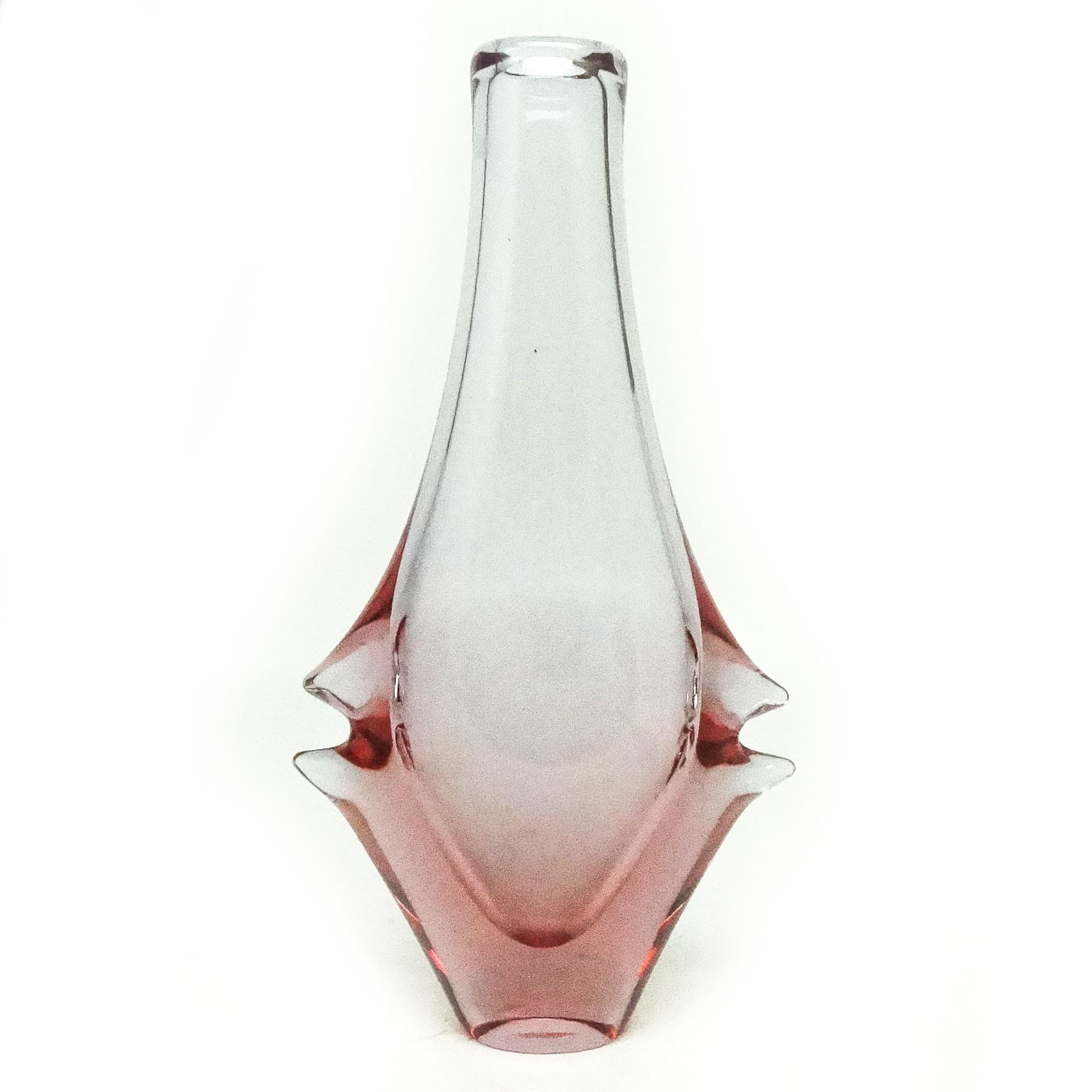 Wazon mid-century modern, szkło, Czechosłowacja, lata 50. - 115876