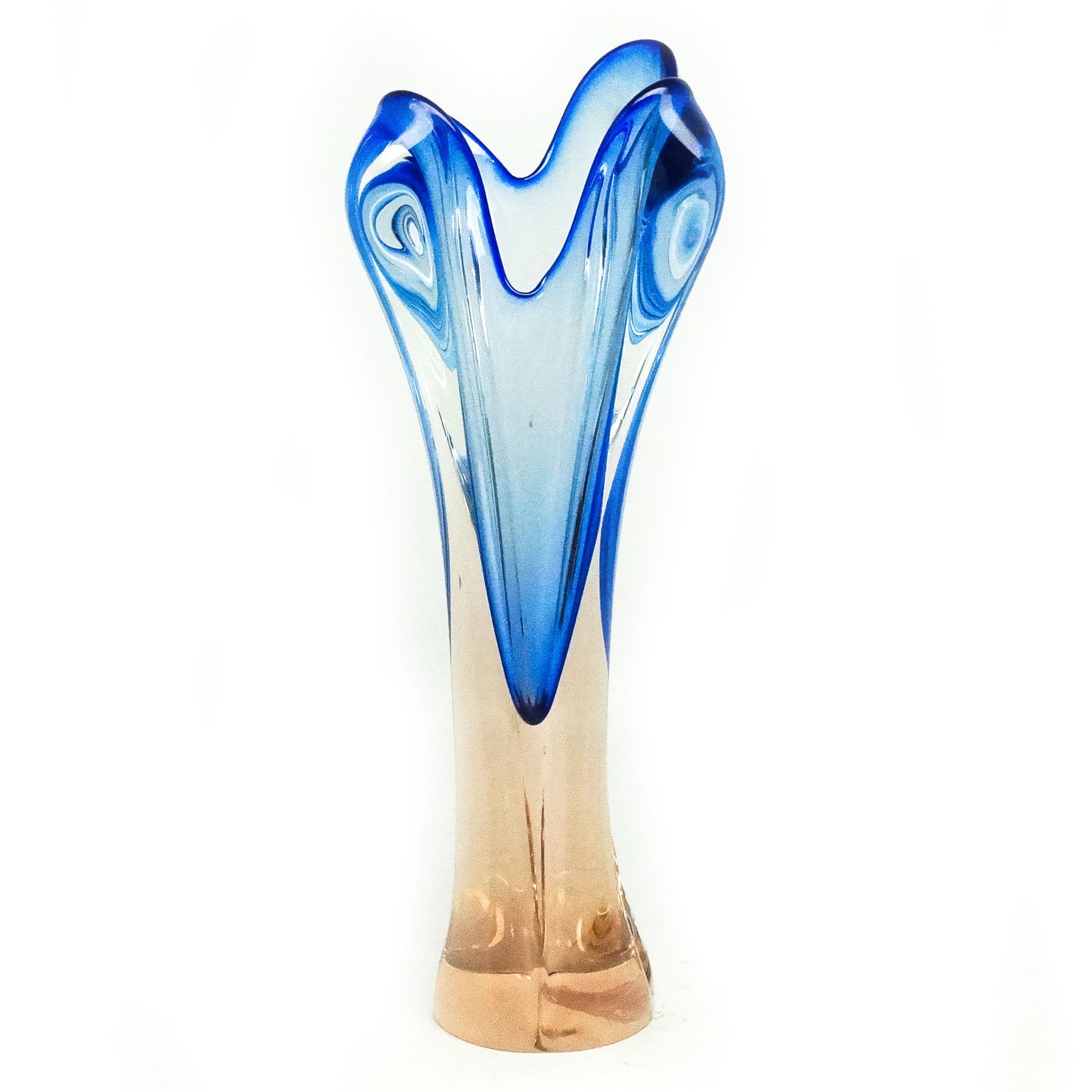 Wazon, mid-century modern, szkło, proj. J. Hospodka, Czechosłowacja, lata 60. - 115905