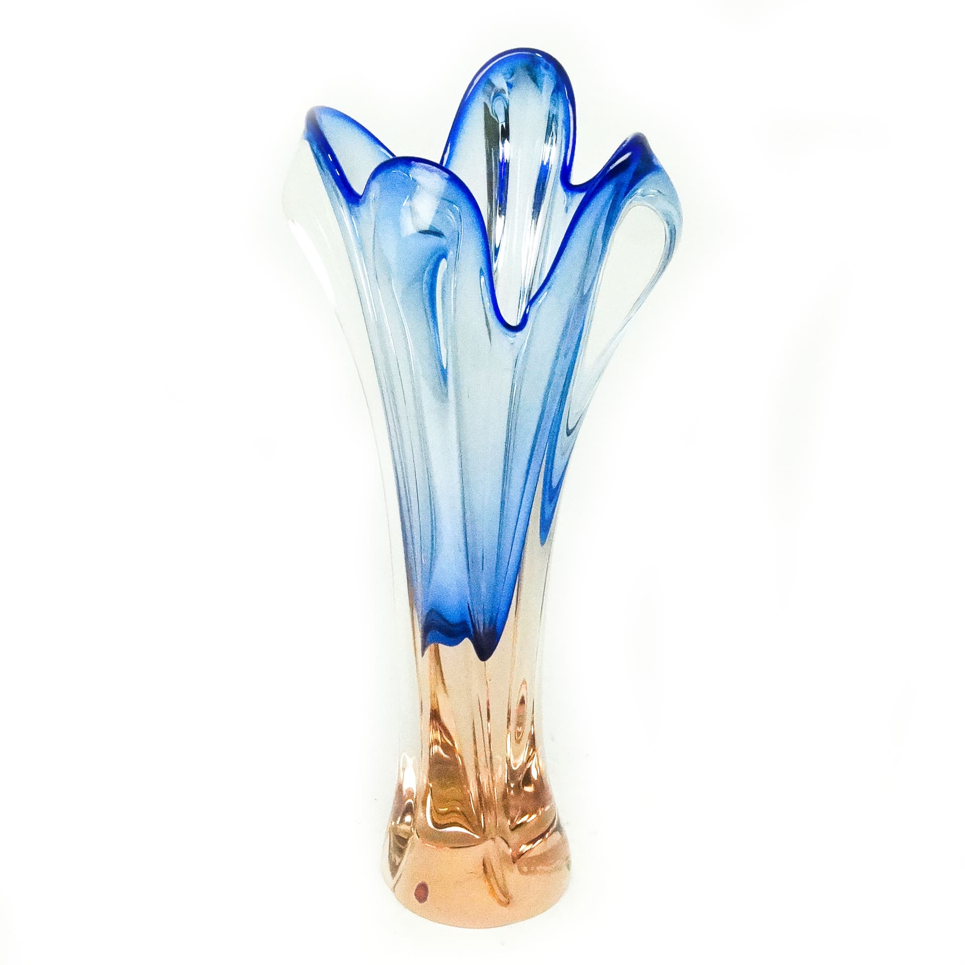 Wazon, mid-century modern, szkło, proj. J. Hospodka, Czechosłowacja, lata 60. - 115907